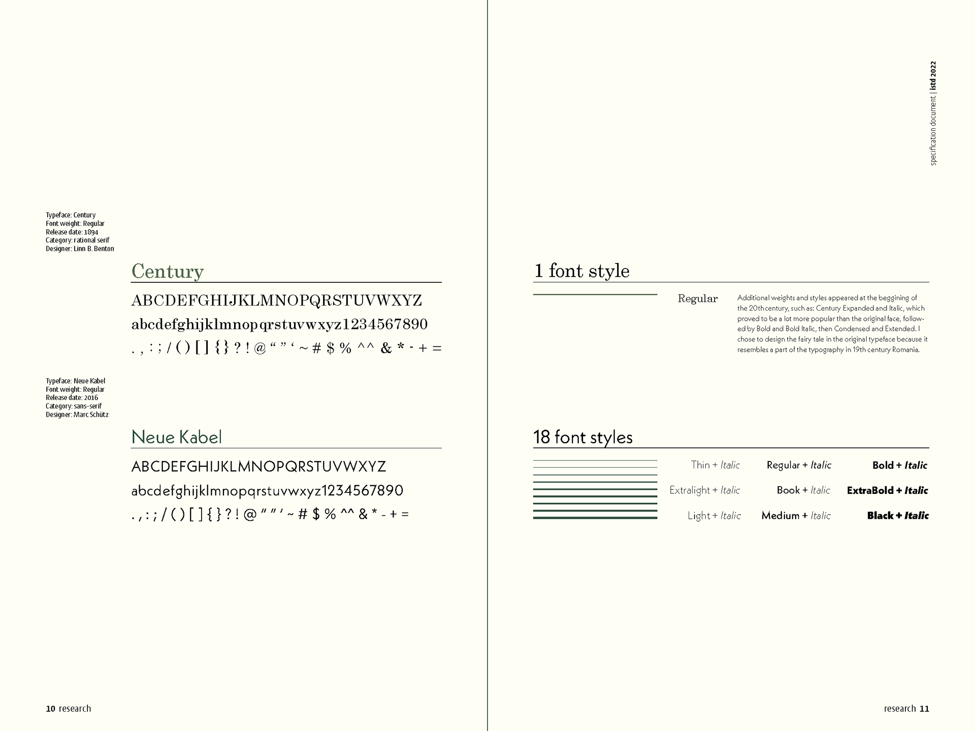 typefaces
