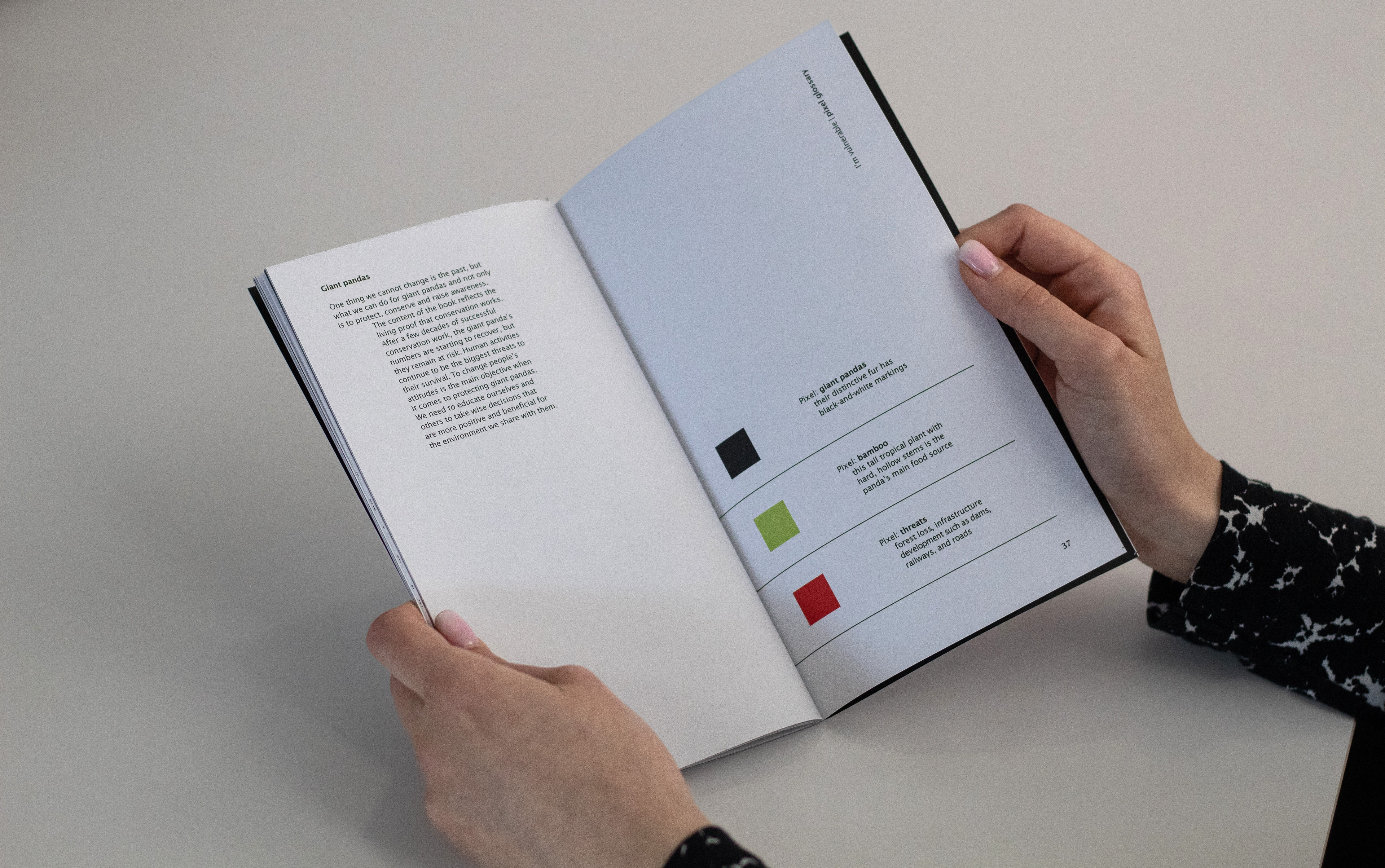 book spread