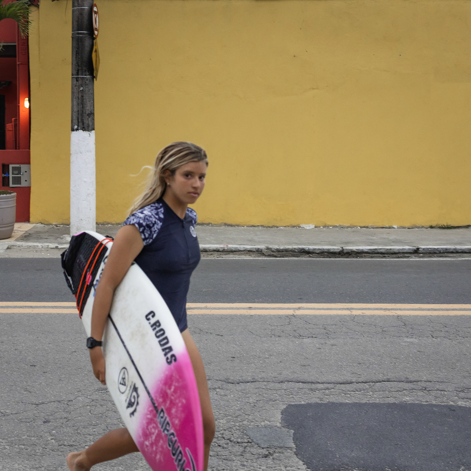 Surfer and Yellow Wall (Maresias, BRA, 2025)