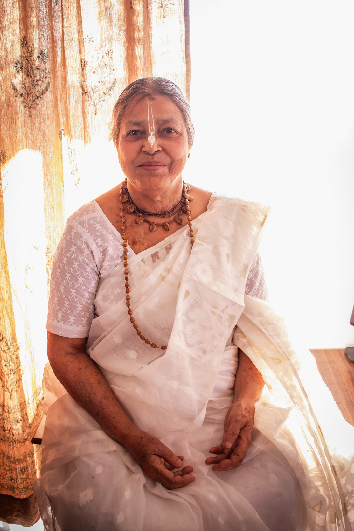 Portrait of the Grandmother in White Sari (Bangalore, India, 2025)