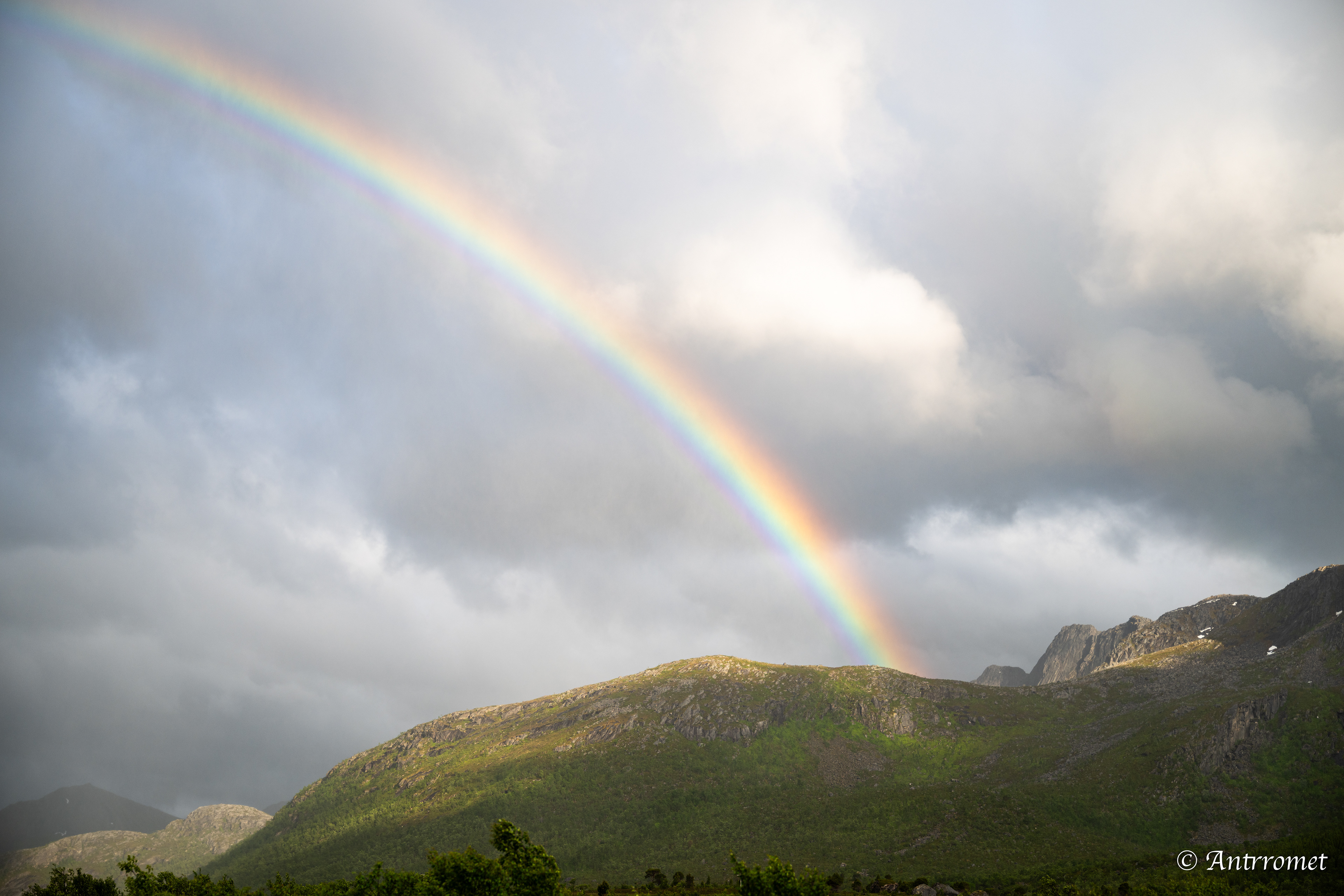 Double rainbow somewhere near Åse on a tour with Arctic North Adventures