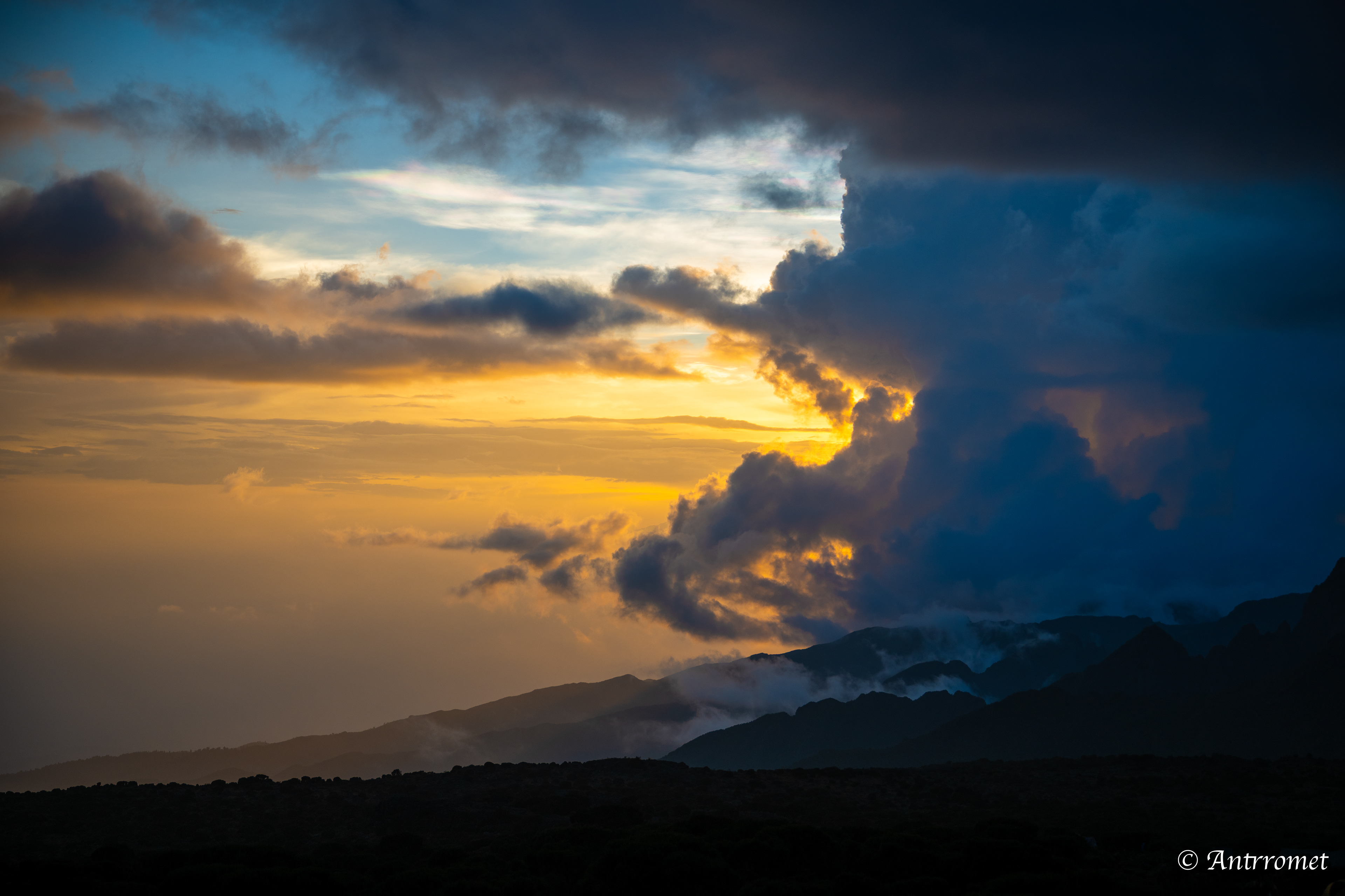 Day 2: Sunset view from Shira 2 camp