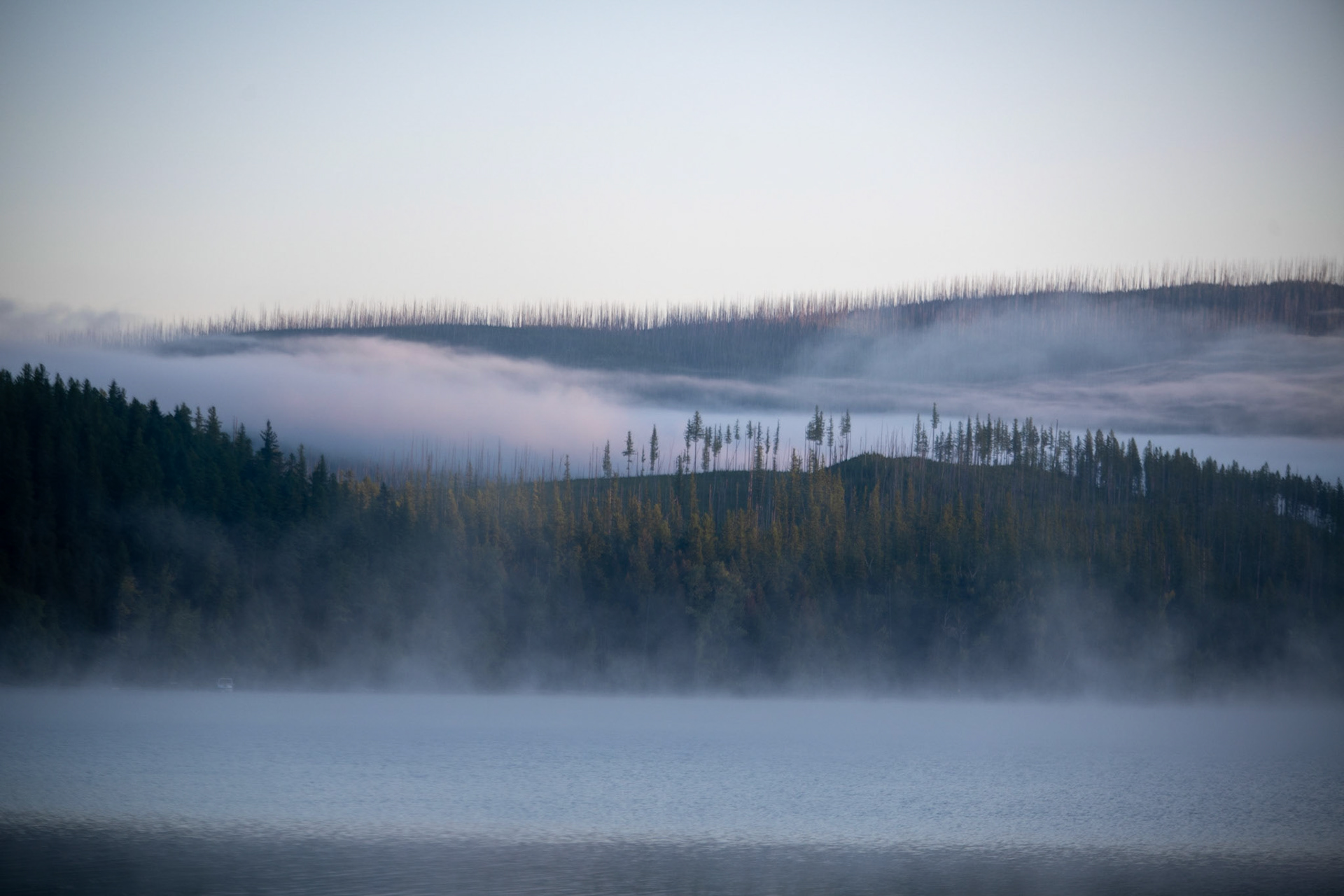View from Apgar Beach on Lake McDonald