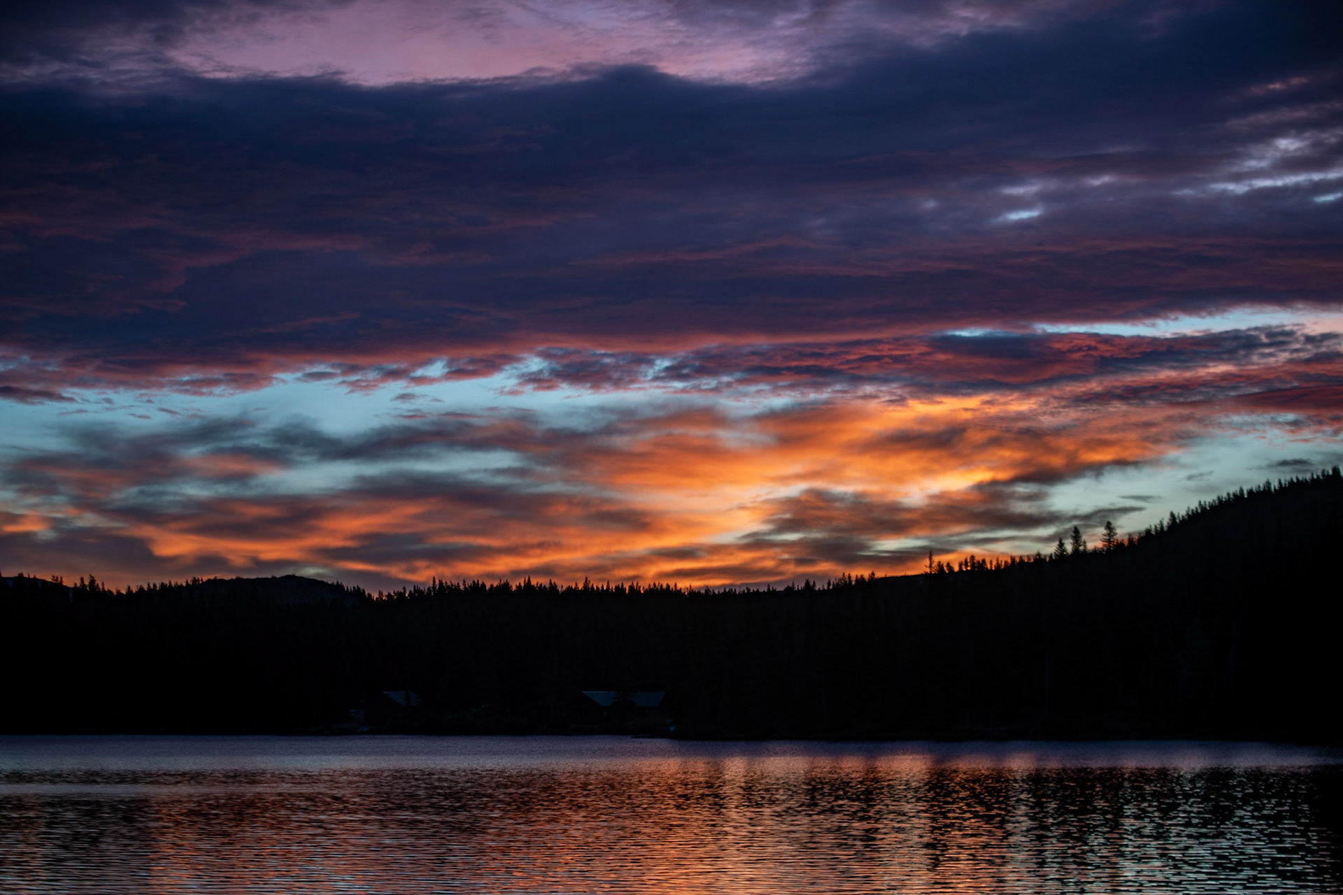 Sunrise at Swiftcurrent Lake
