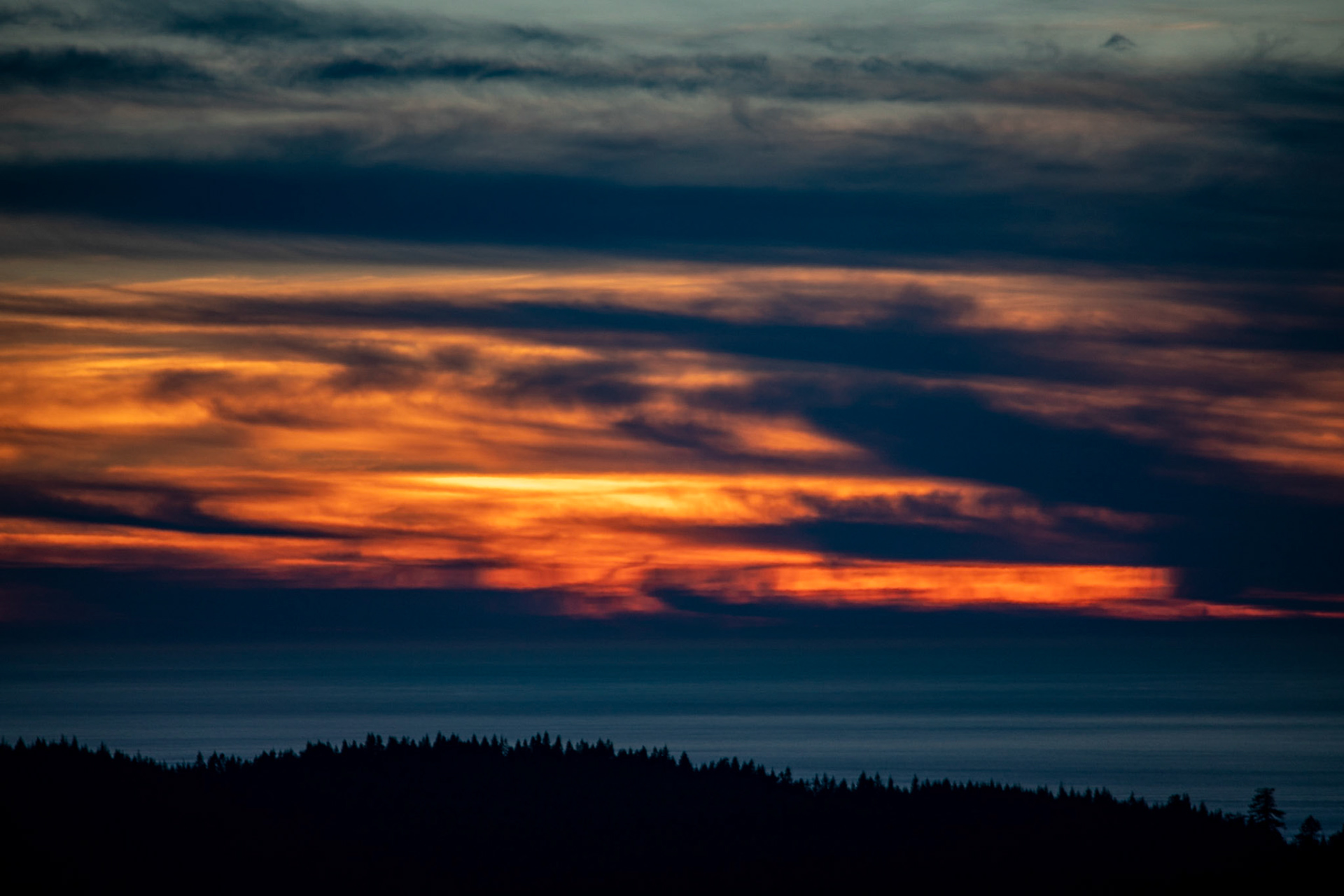 Sunset at Redwood Creek Overlook