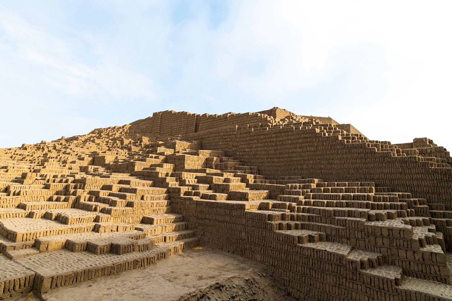 Huaca Pucllana pyramids, Miraflores, Lima