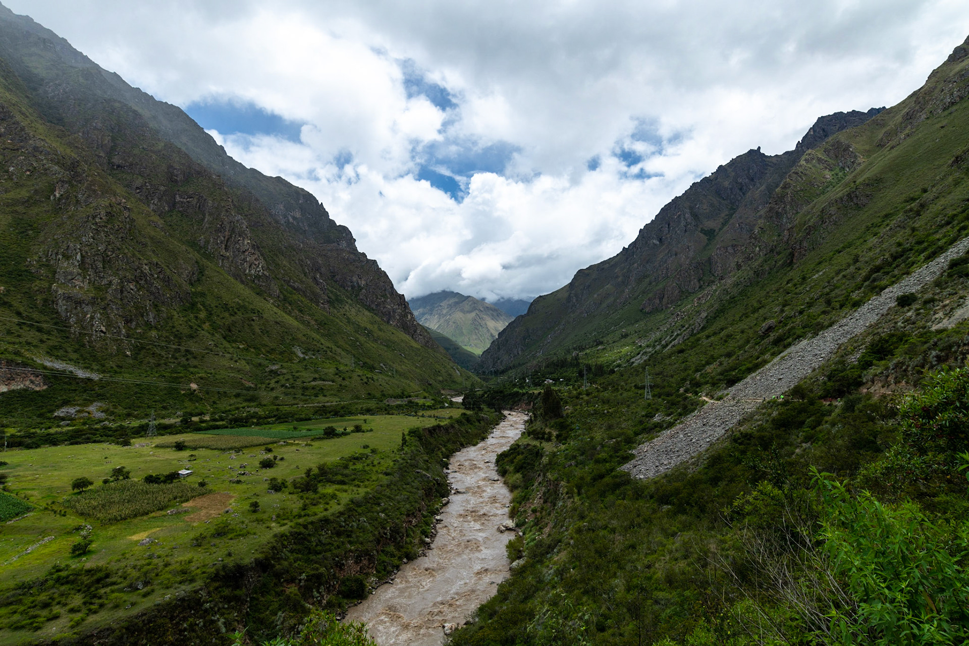 Urubamba river (Classic Inca Trail Day 1)