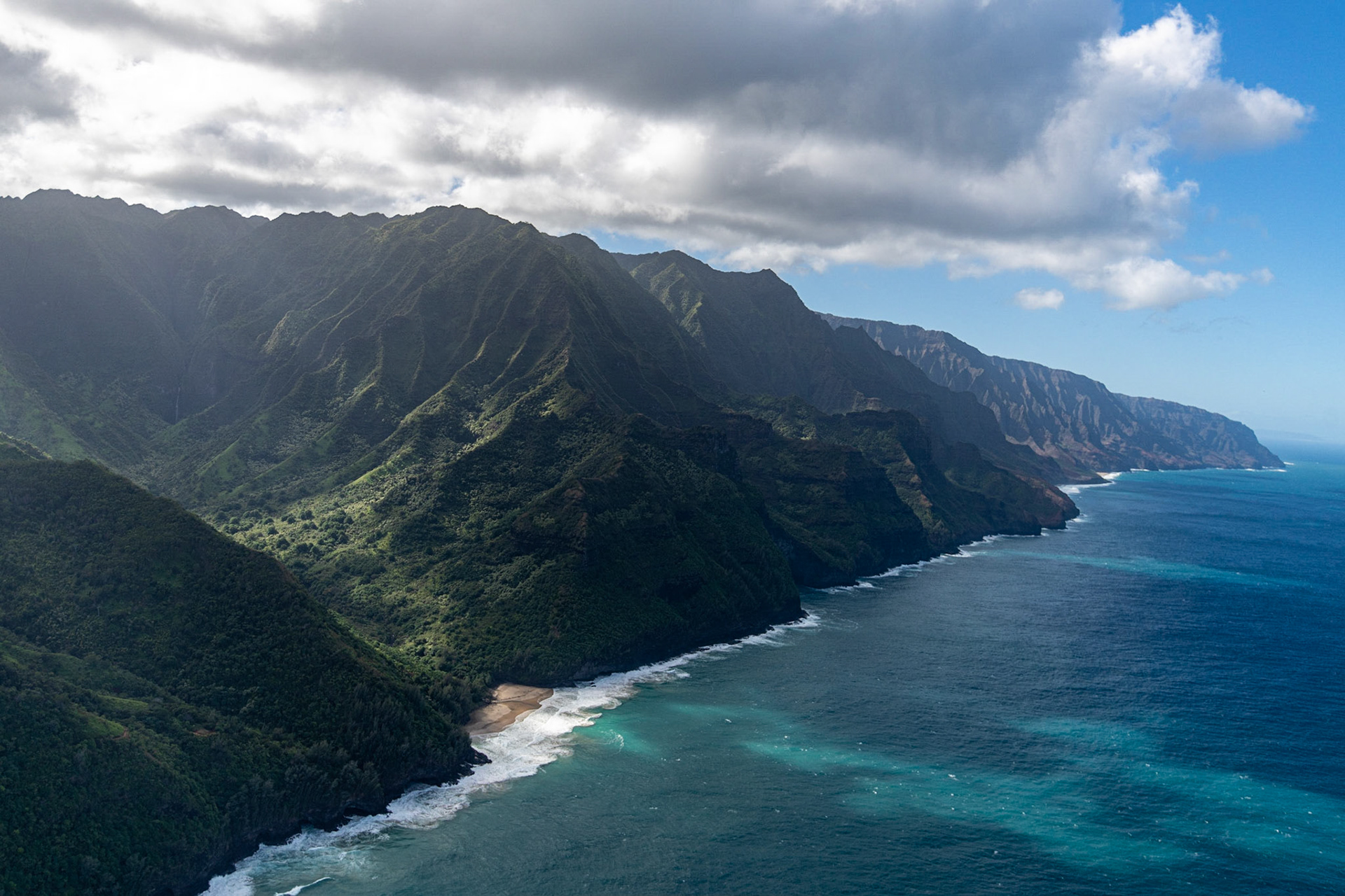 Na Pali Coast from the chopper