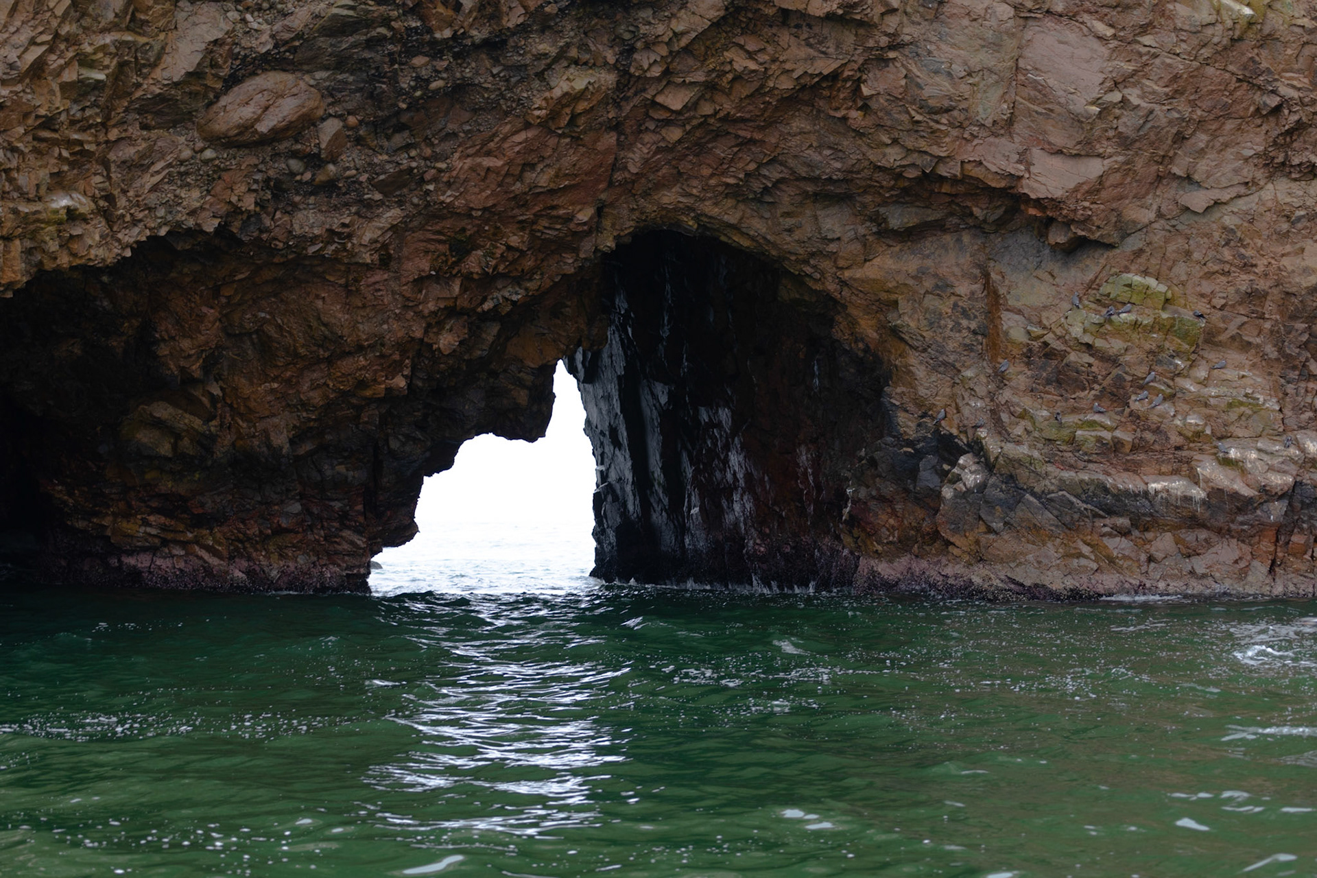 Rock formations at Ballestas Islands