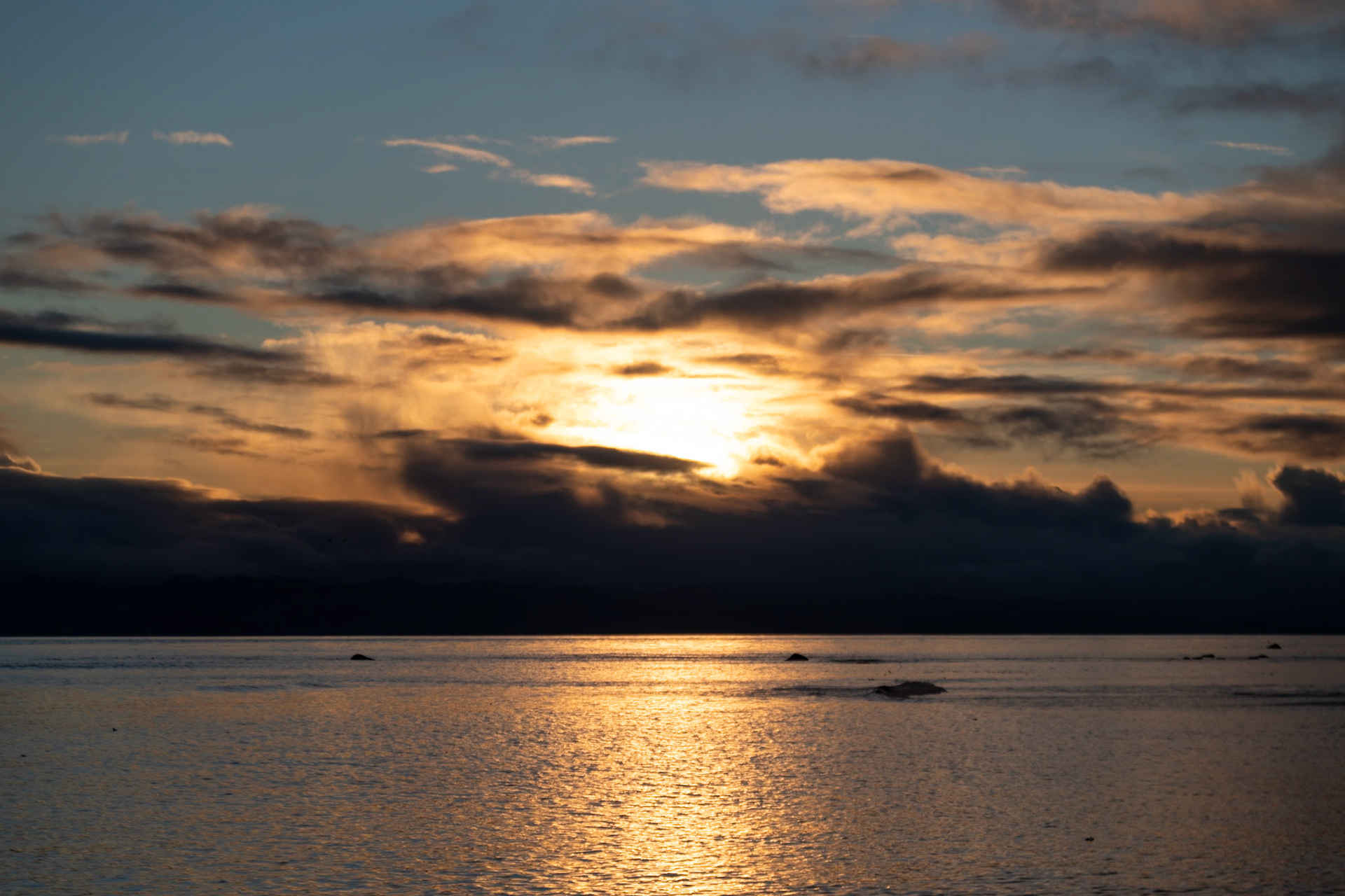Sunset at Whiffin Spit