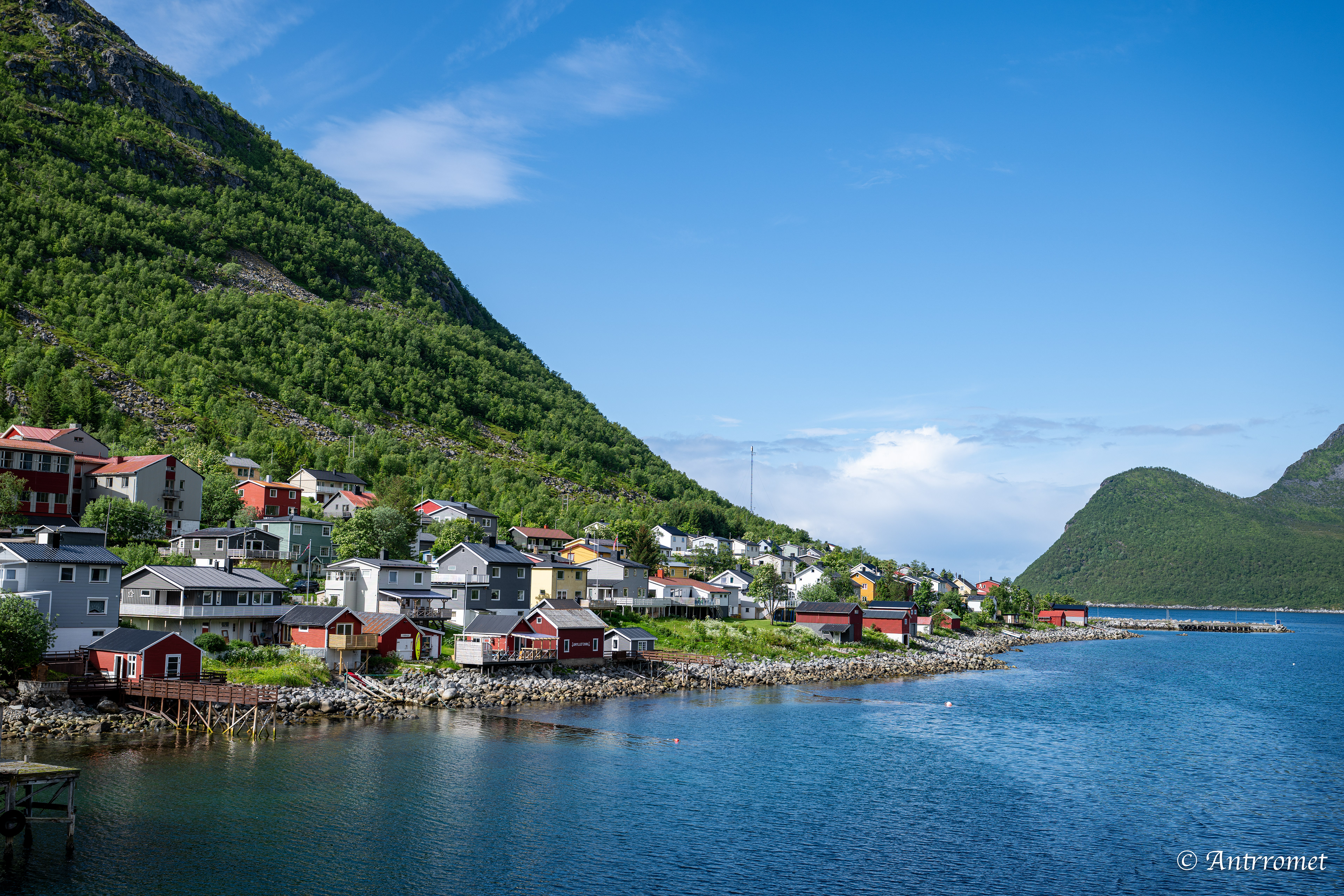 On the way of Andenes to Gryllefjord ferry