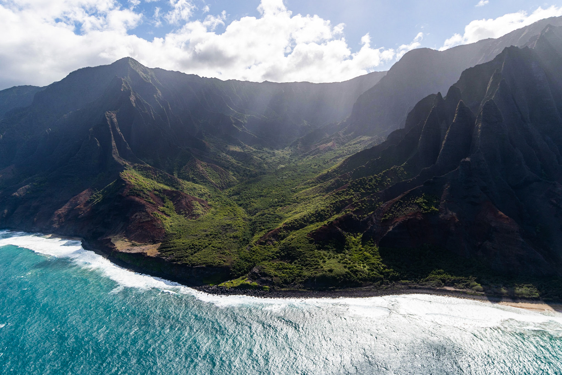 Na Pali Coast from the chopper