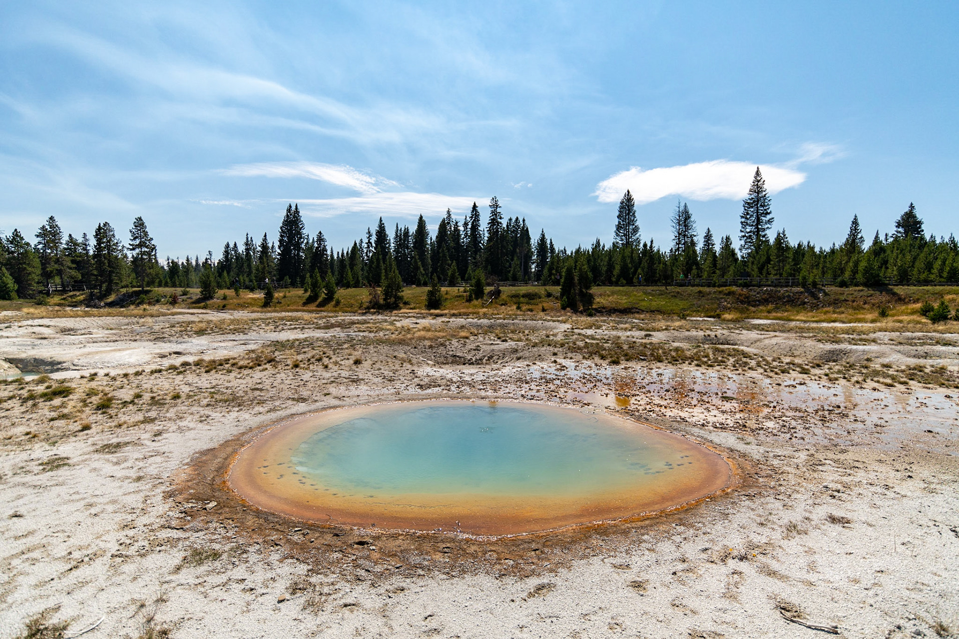 Hot pool in West Thumb Geyser Basin