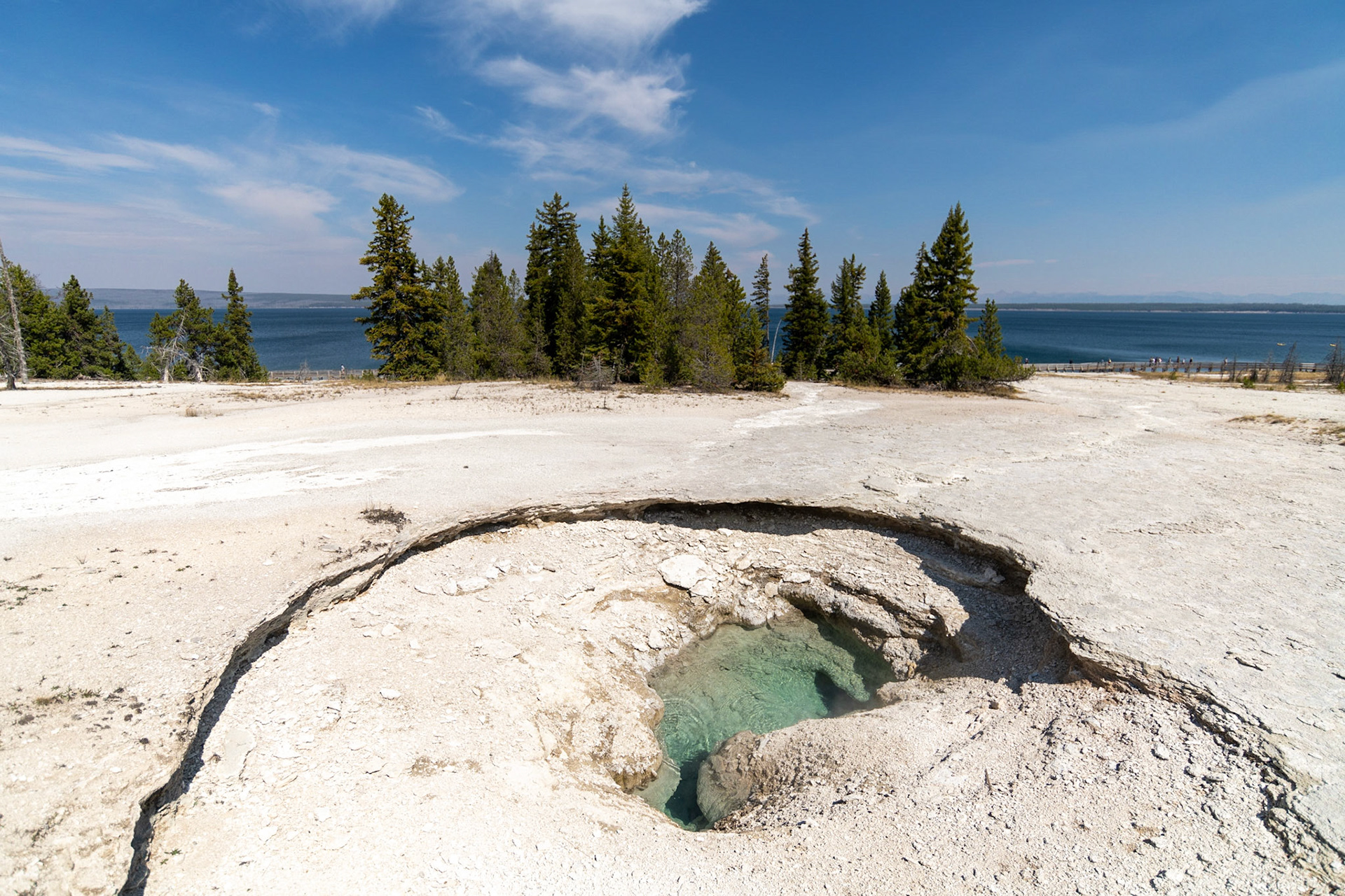 Ledge spring in West Thumb Geyser Basin