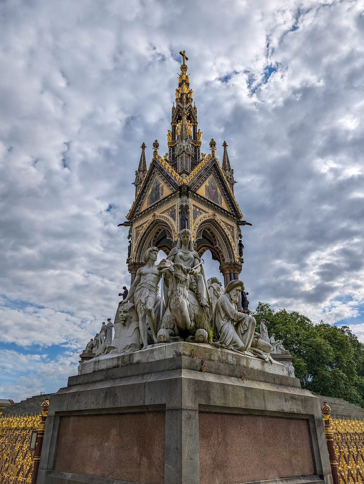 One of the side sculpture of the Albert Memorial