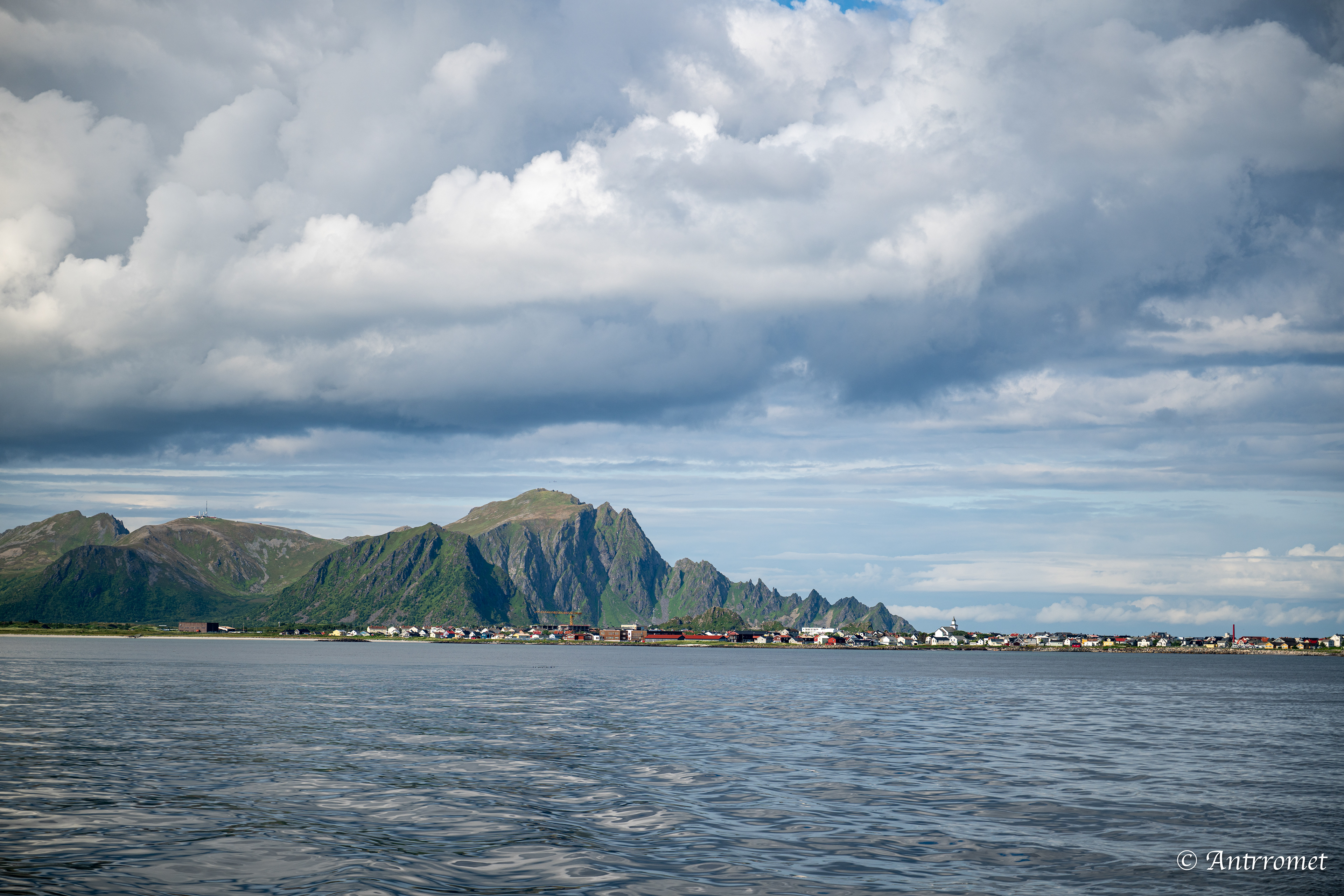 On the way of Andenes to Gryllefjord ferry