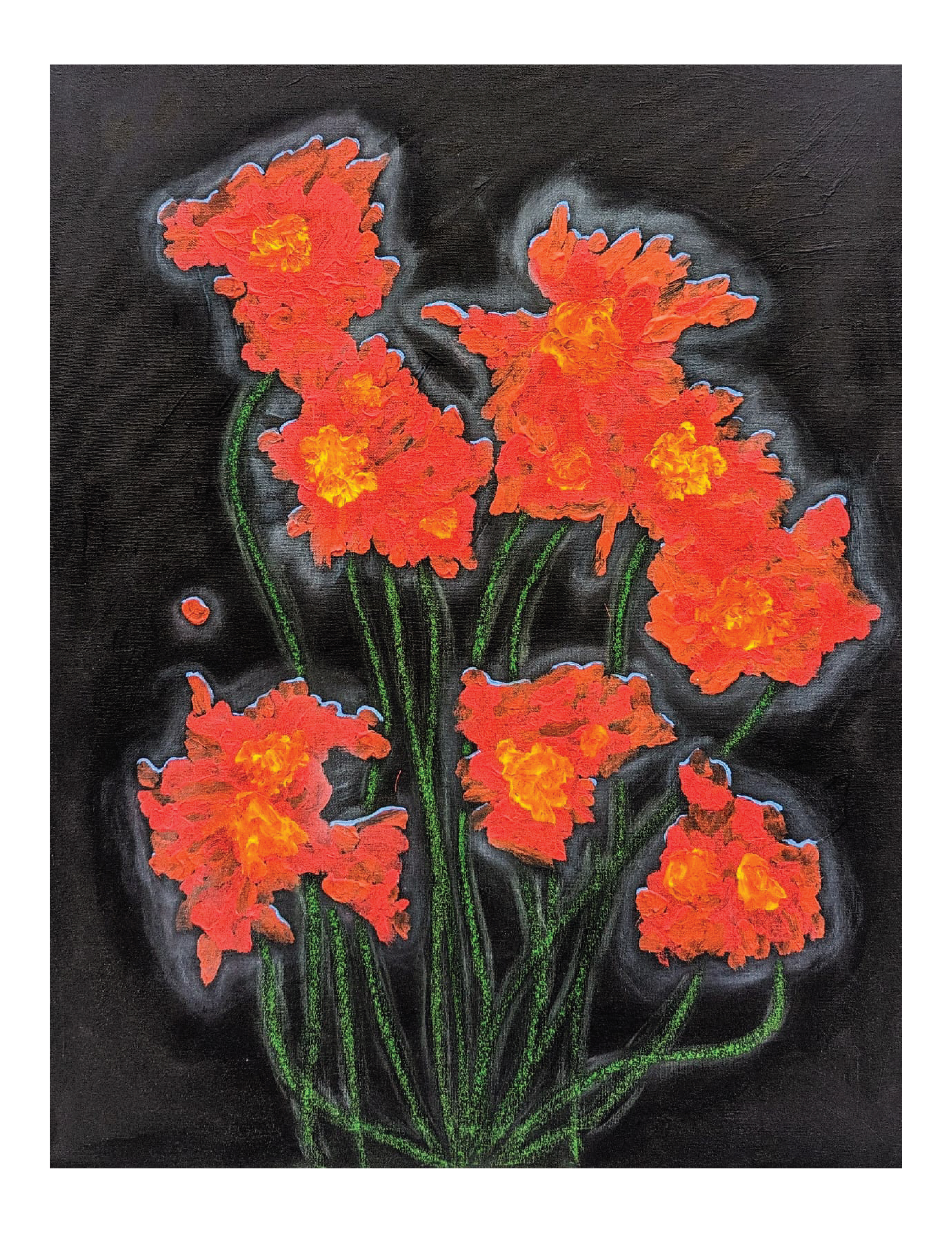 "火の花 (Hi no hana)"_2024_60.96 cm x 76.2 cm