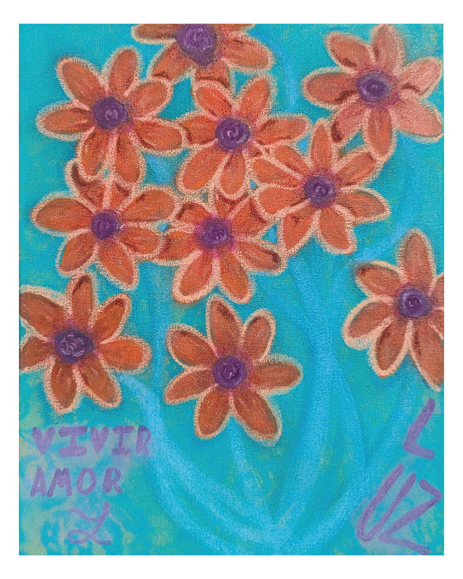 "Ecuación del florecer"_2025_14 in x 18 in