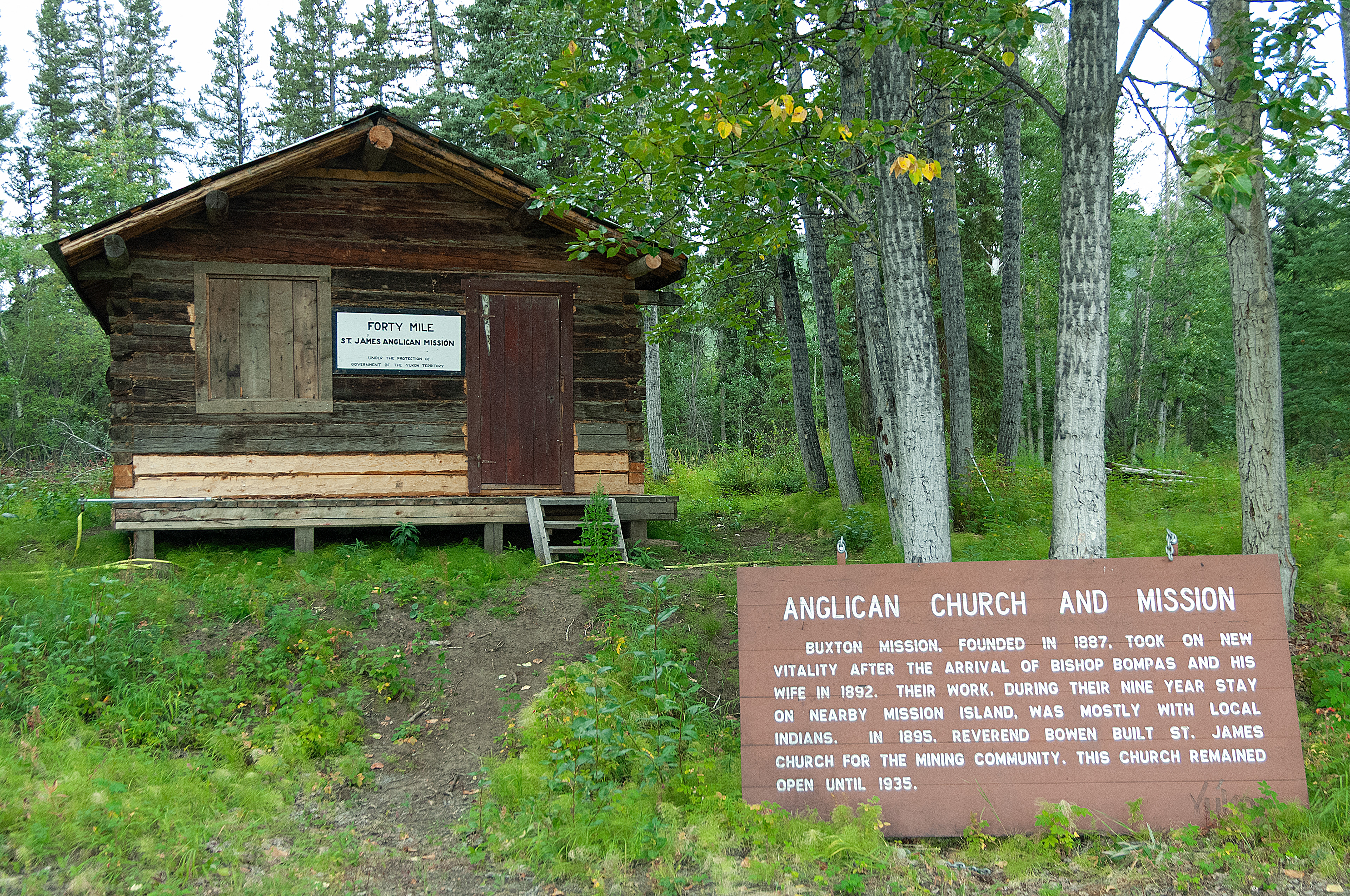40 Mile Site of 1st gold strike
