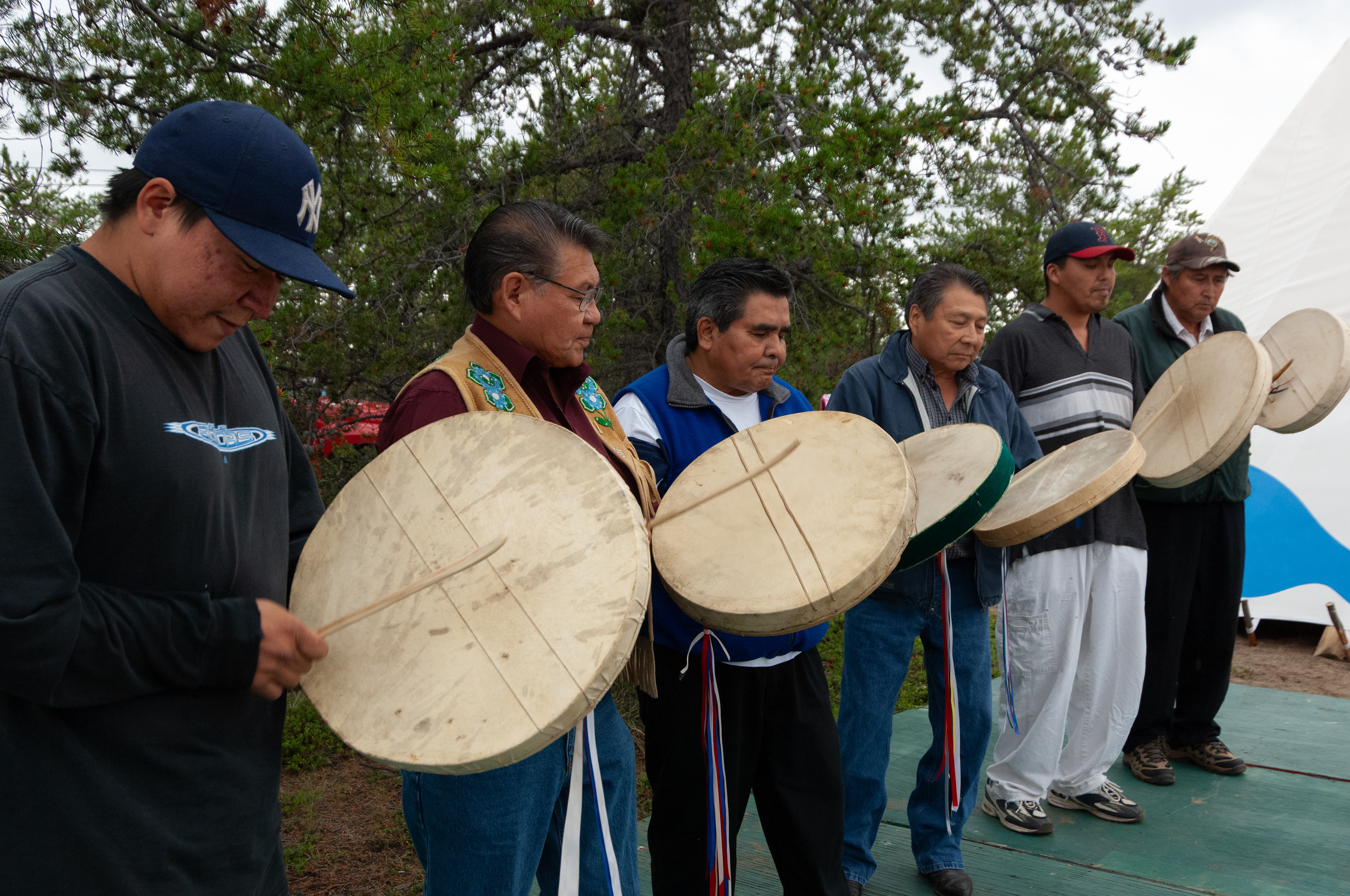 Dene drummers