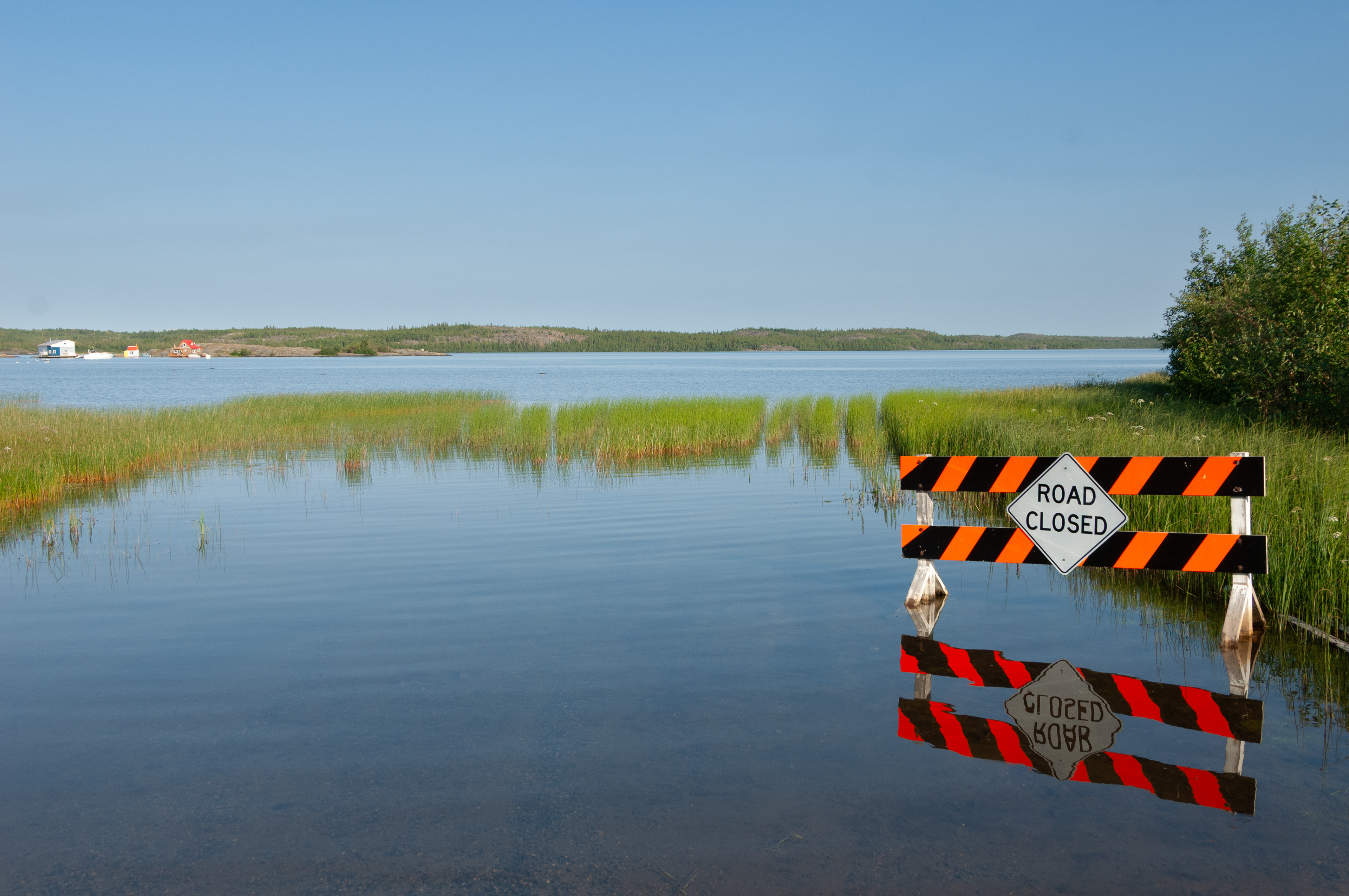 Ice road in the summer