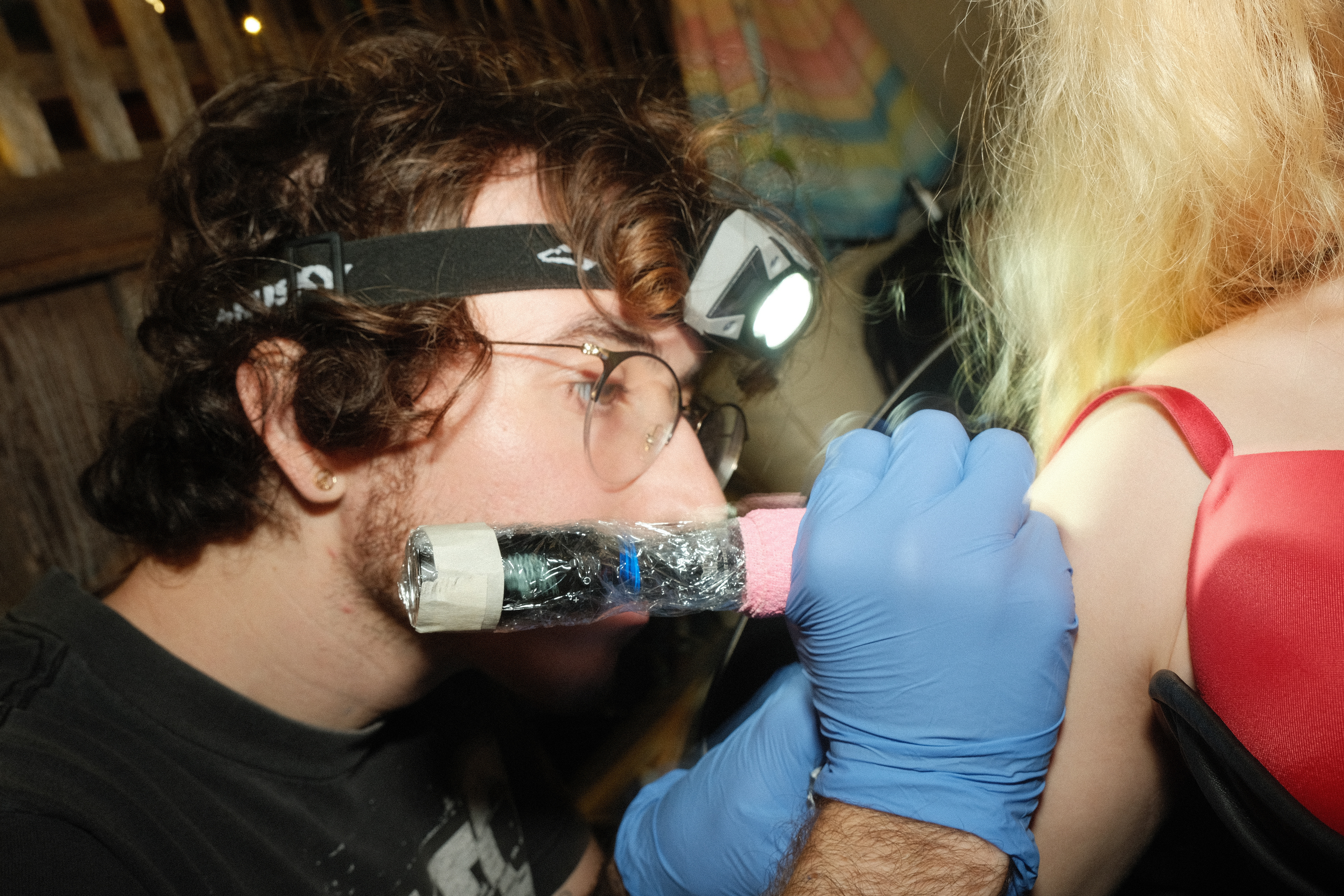 @neo.nova._ tattoos at THE BIRTHJAY PARTY, Santa Cruz, October 20th, 2023