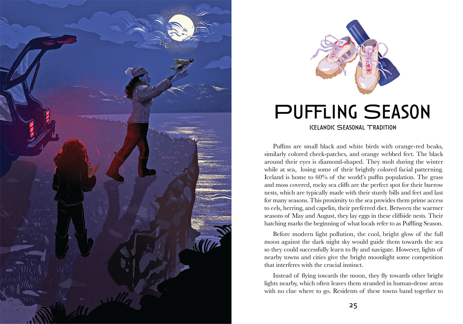 Puffling Season, Spread 1