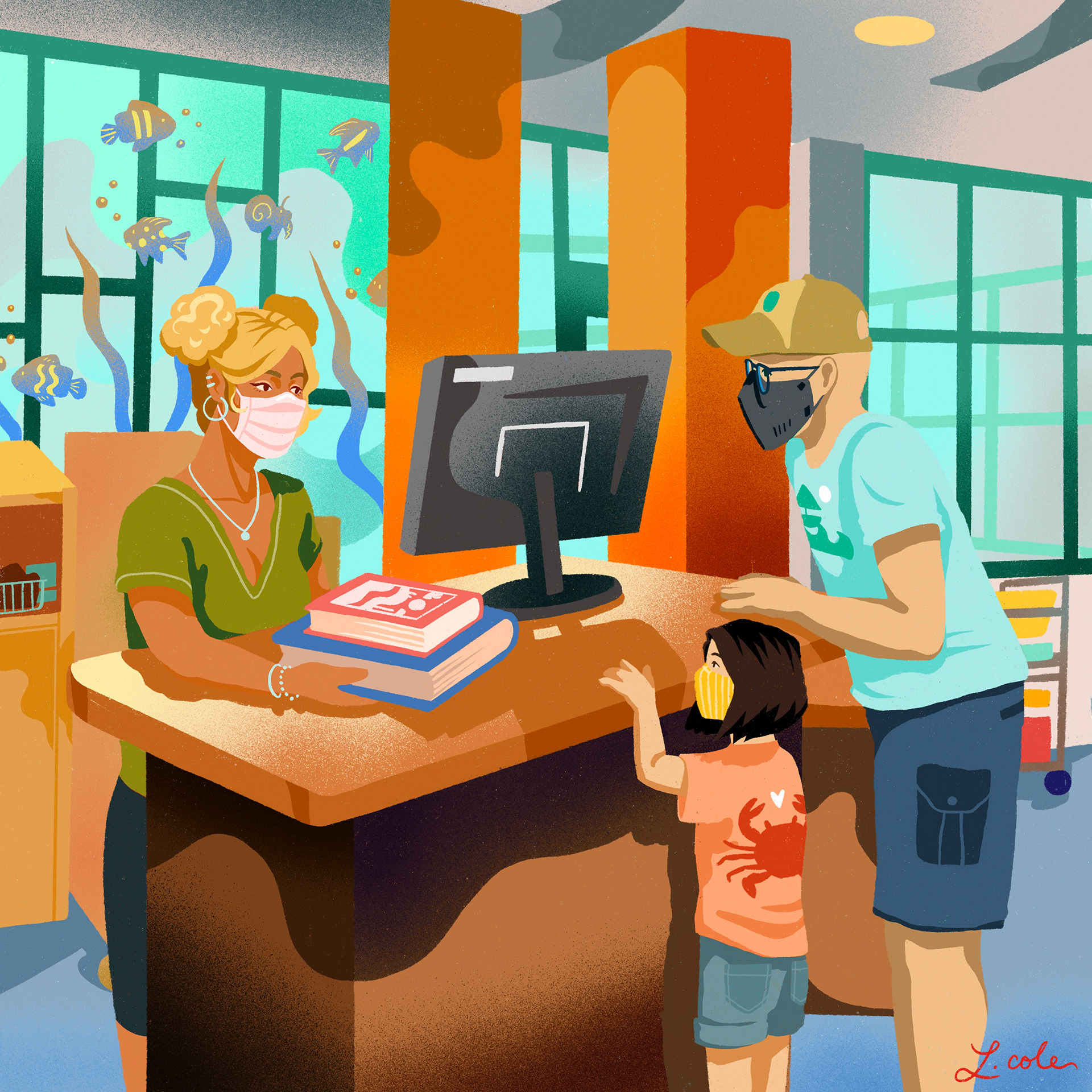 "Maryland Library," Digital (Procreate)