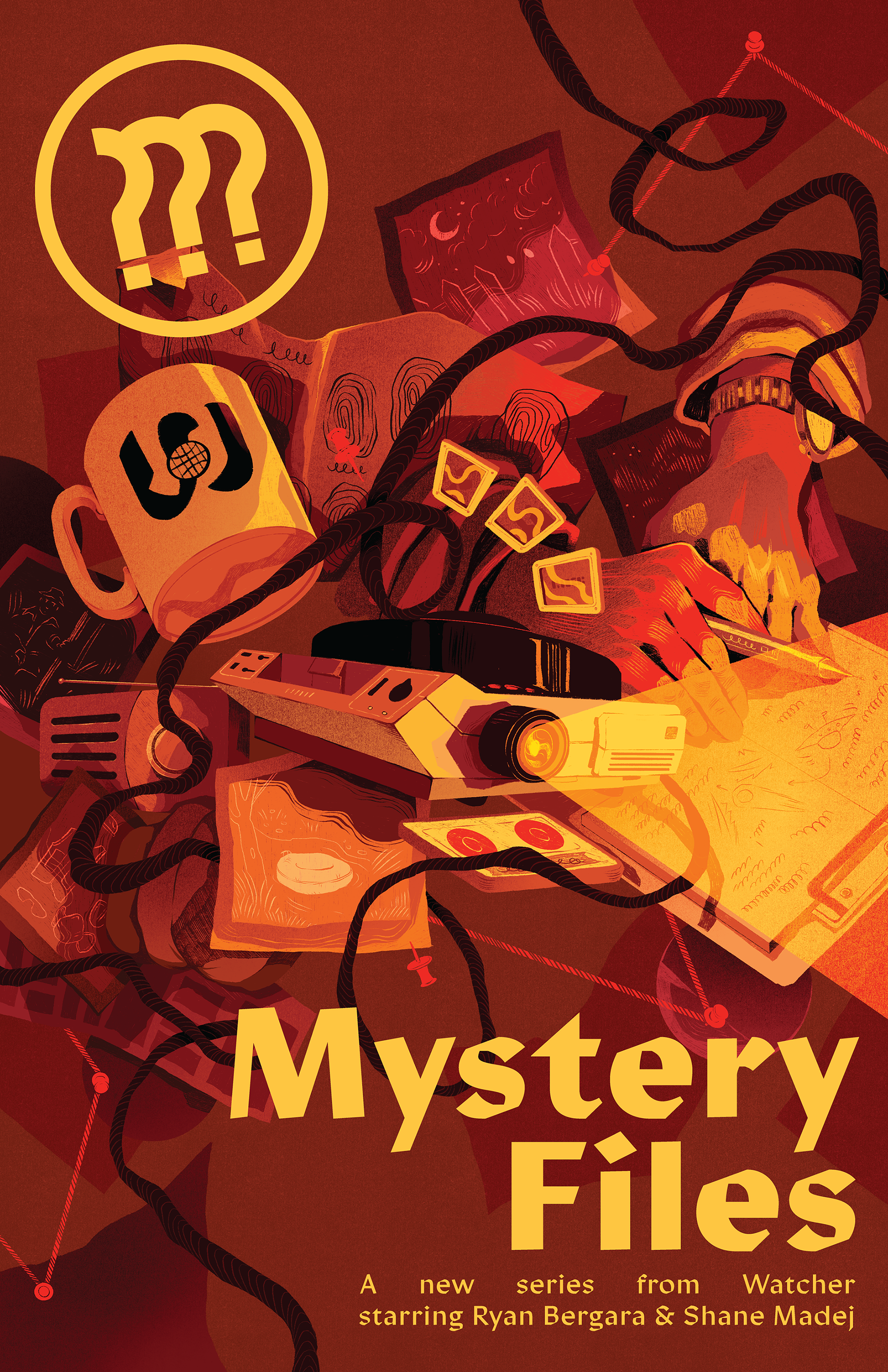 "Mystery Files Poster," Digital (Illustration done in Procreate, Type done in Adobe Illustrator)