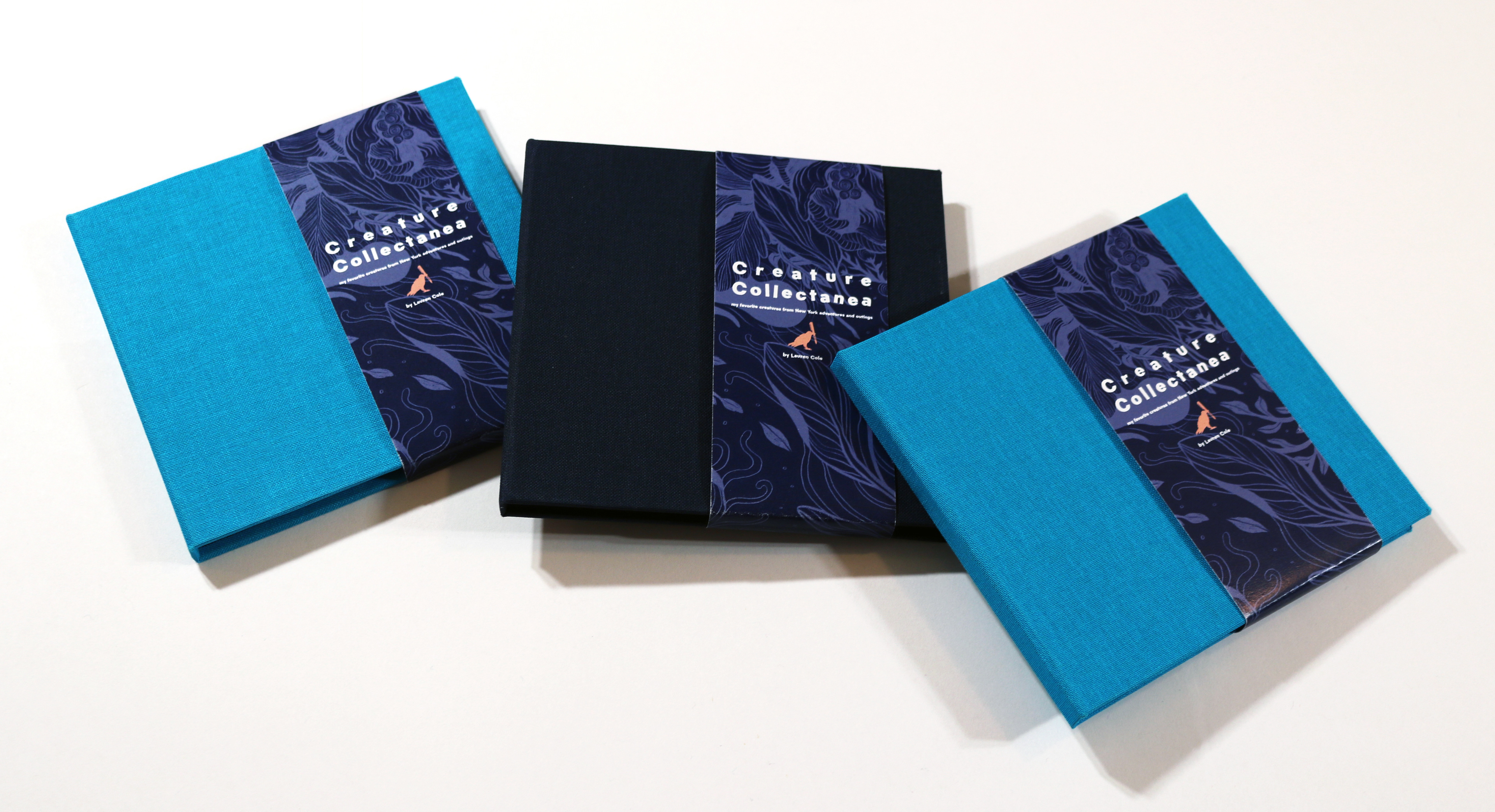 "Creature Collectanea," Risograph and Digital Printing, Bound by hand