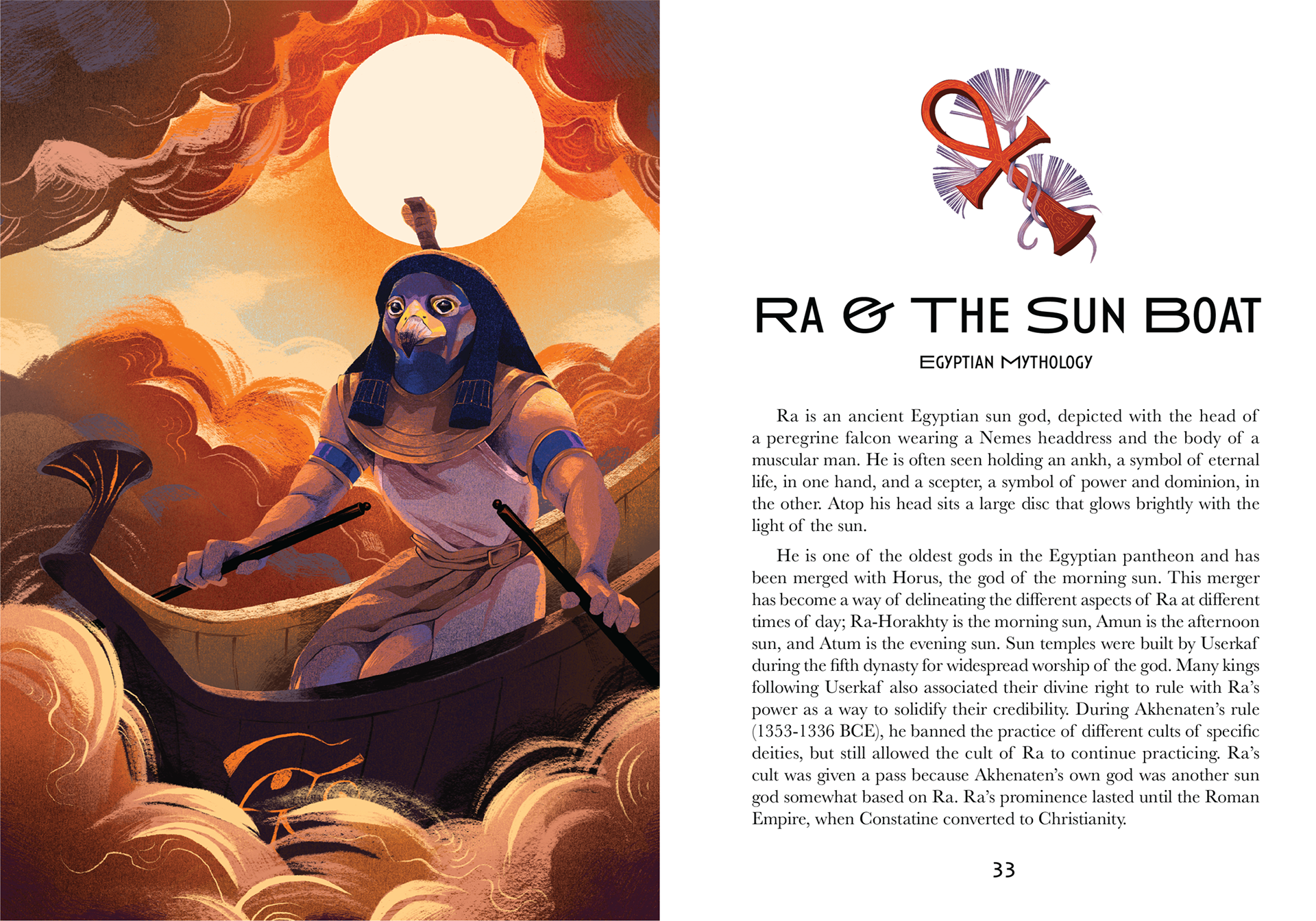 Ra & the Sun Boat, Spread 1