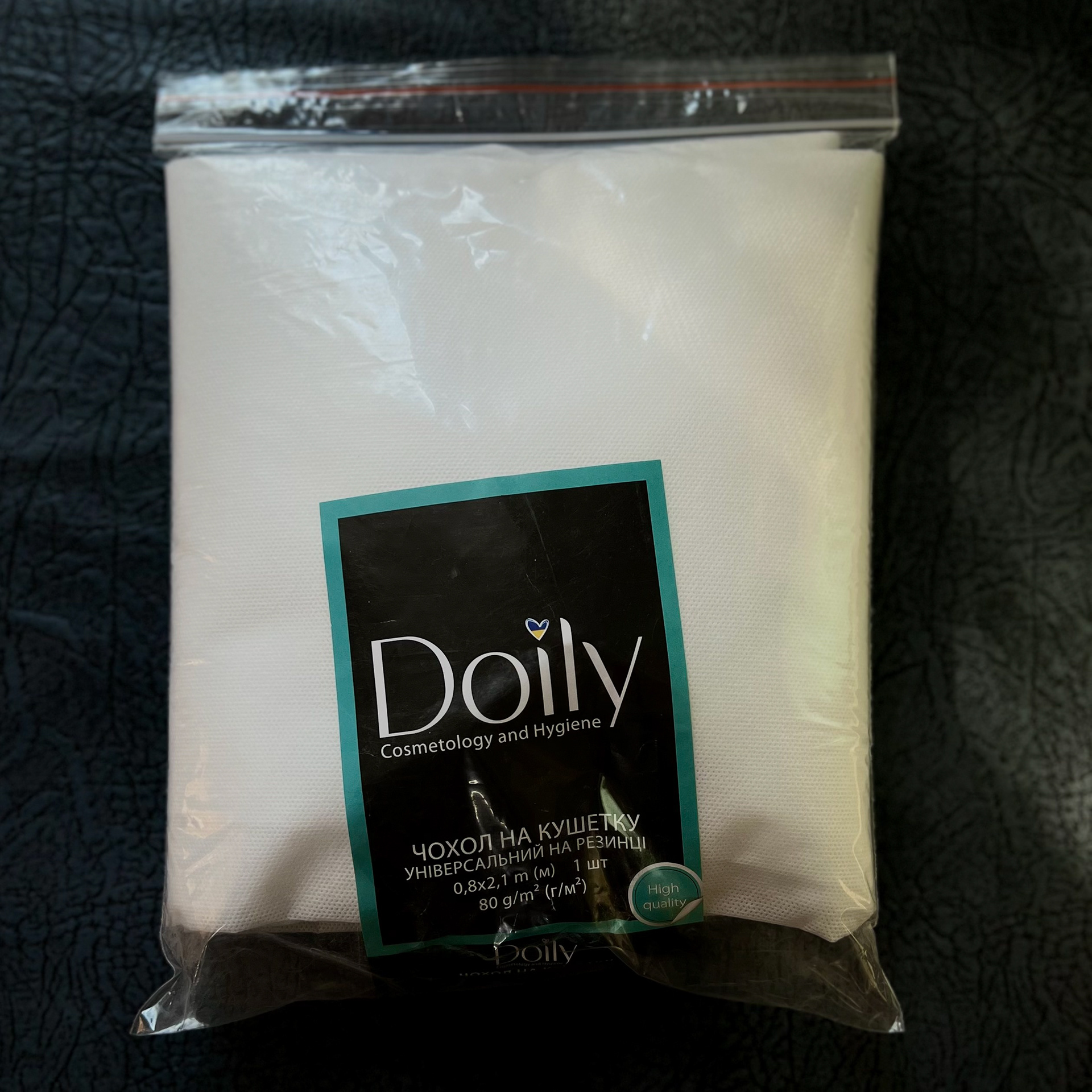 Чохол на кушетку Doily® 0,8х2,1 м (1 шт/пач) зі спанбонду 80 г/м2 Колір: чорний/білий - 155 грн.