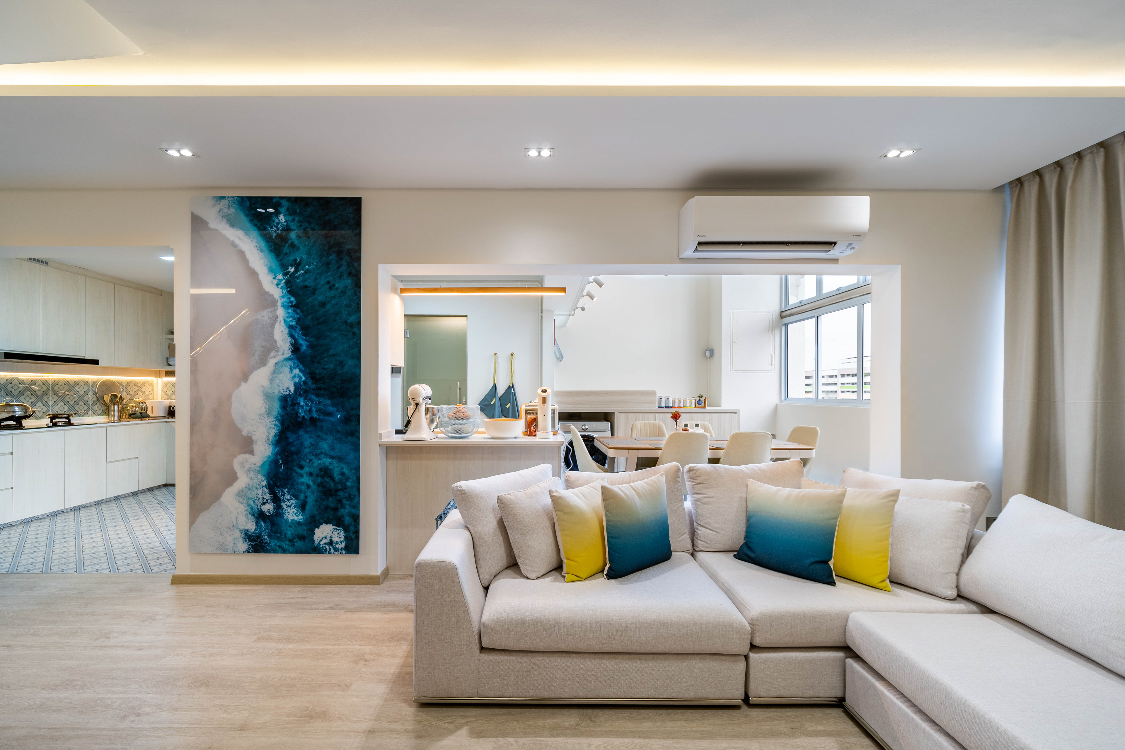 HDB kitchen and living room - Rezt+Relax