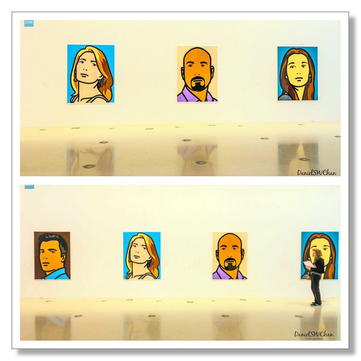 Julian Opie portraits