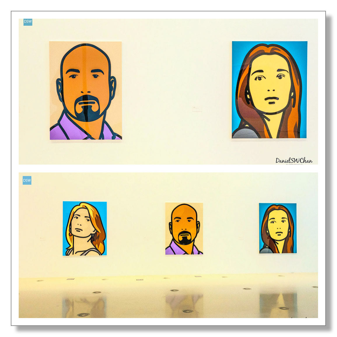 Julian Opie portraits