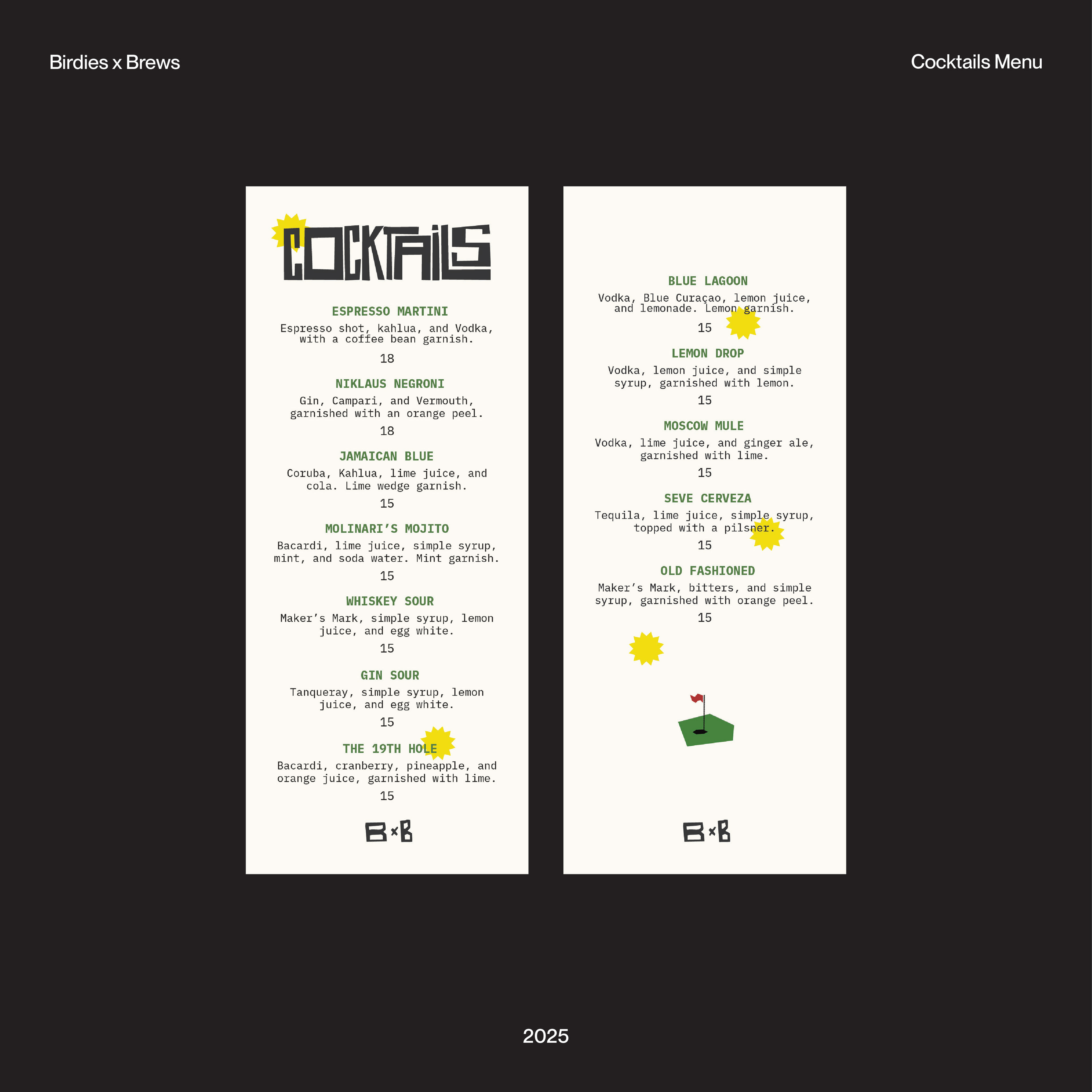Cocktail Menu