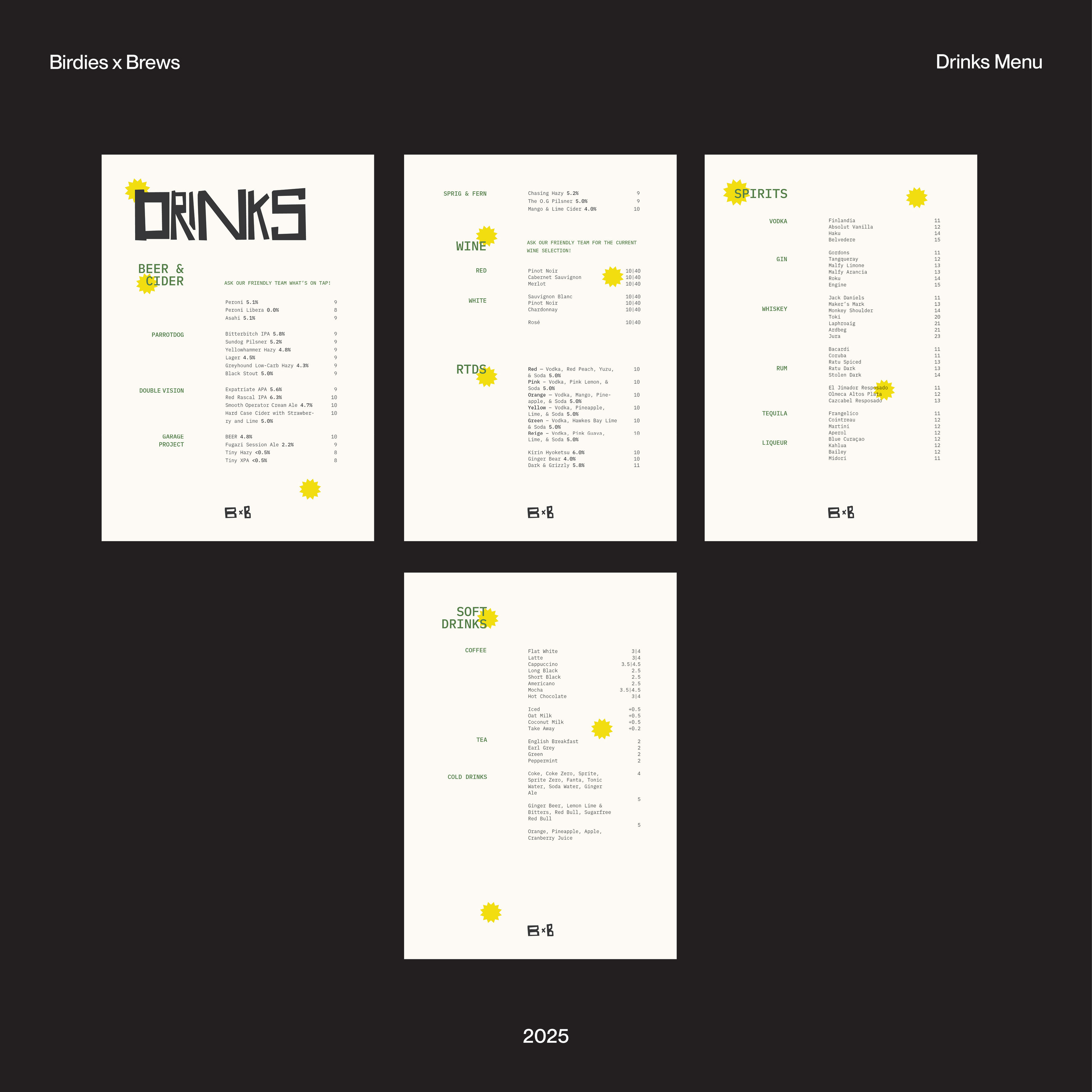 Drink Menu