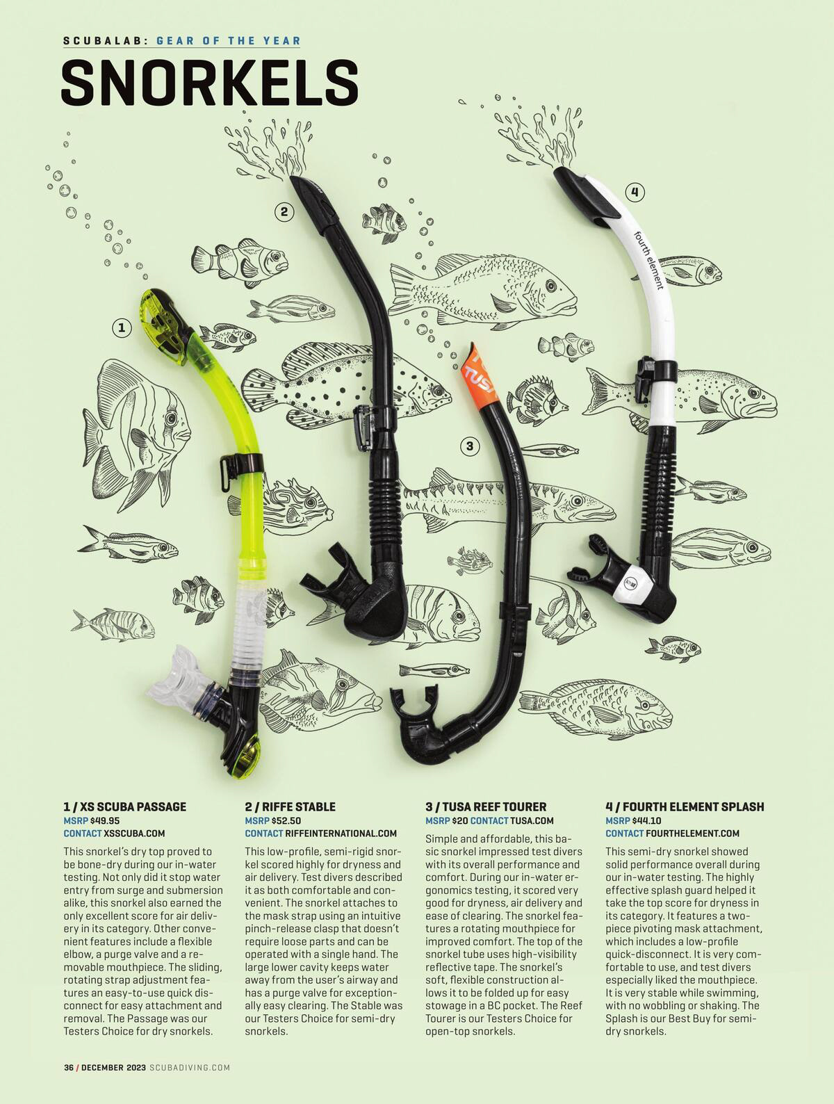 Concept and layout design for Scuba Diving Magazine.