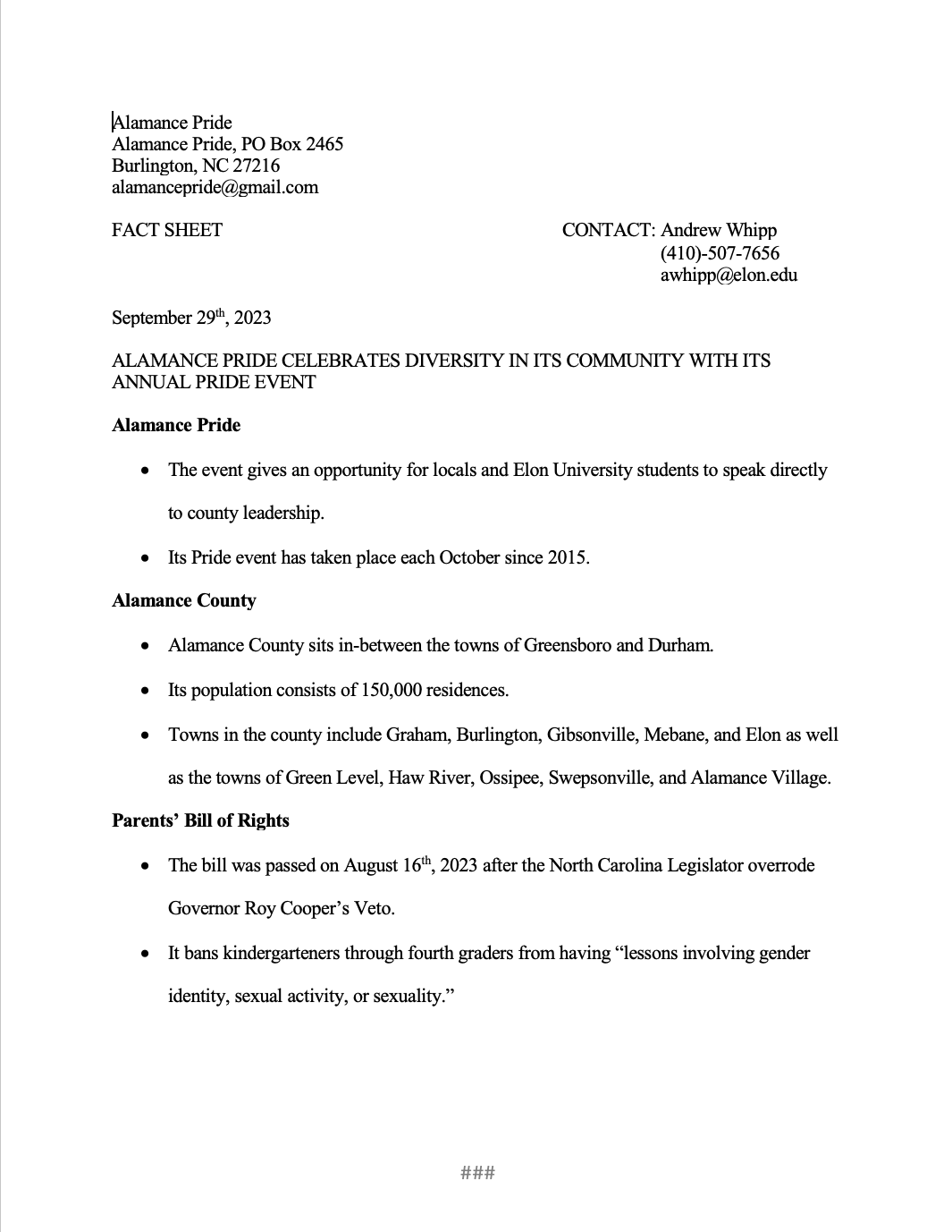 Fact Sheet