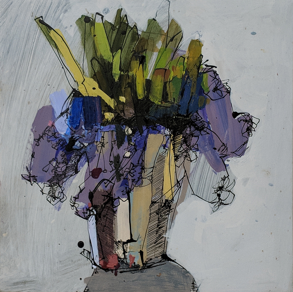 flower piece, 18" x 18"