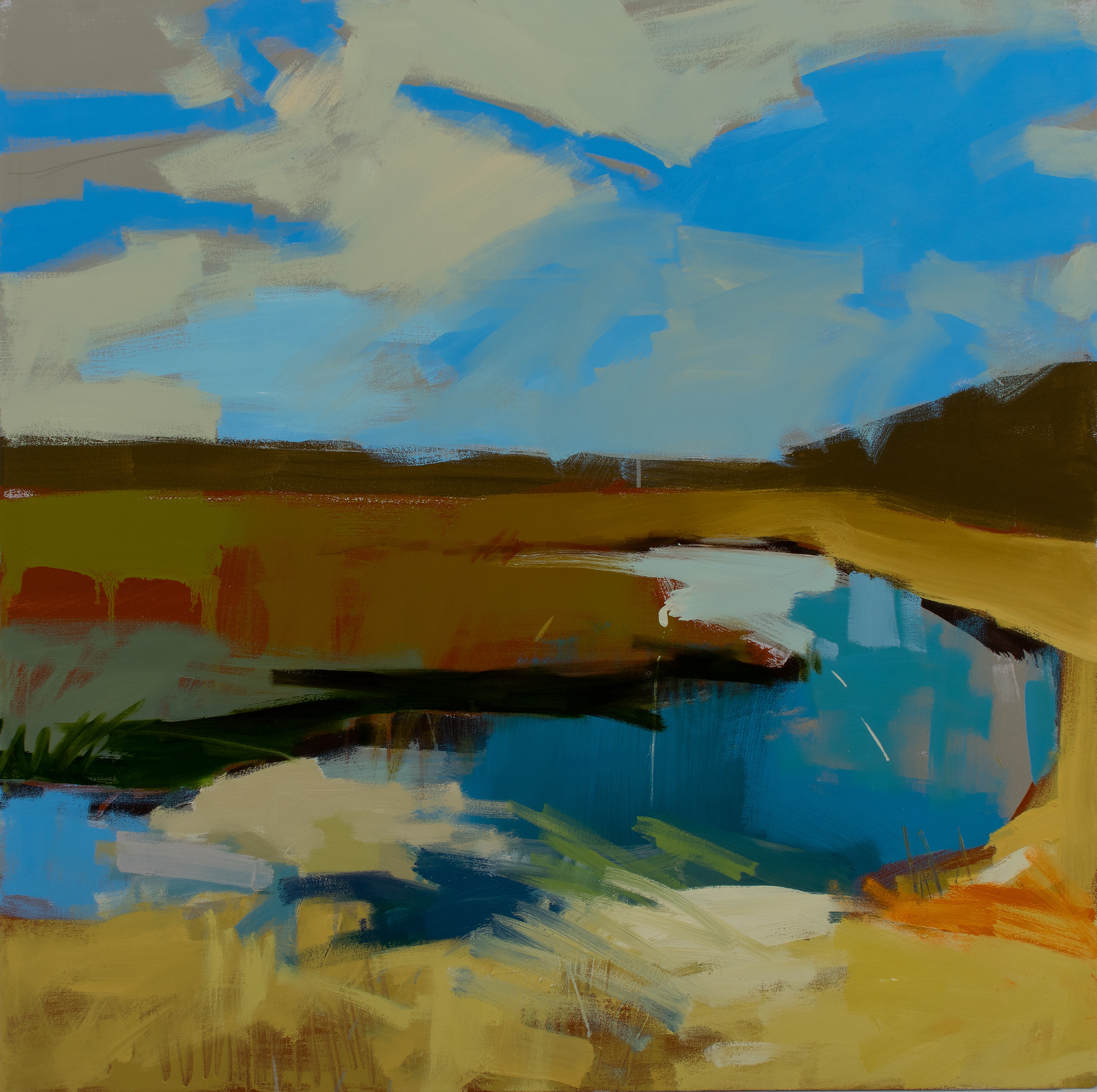 on the way to Dave's, 46" x 46"