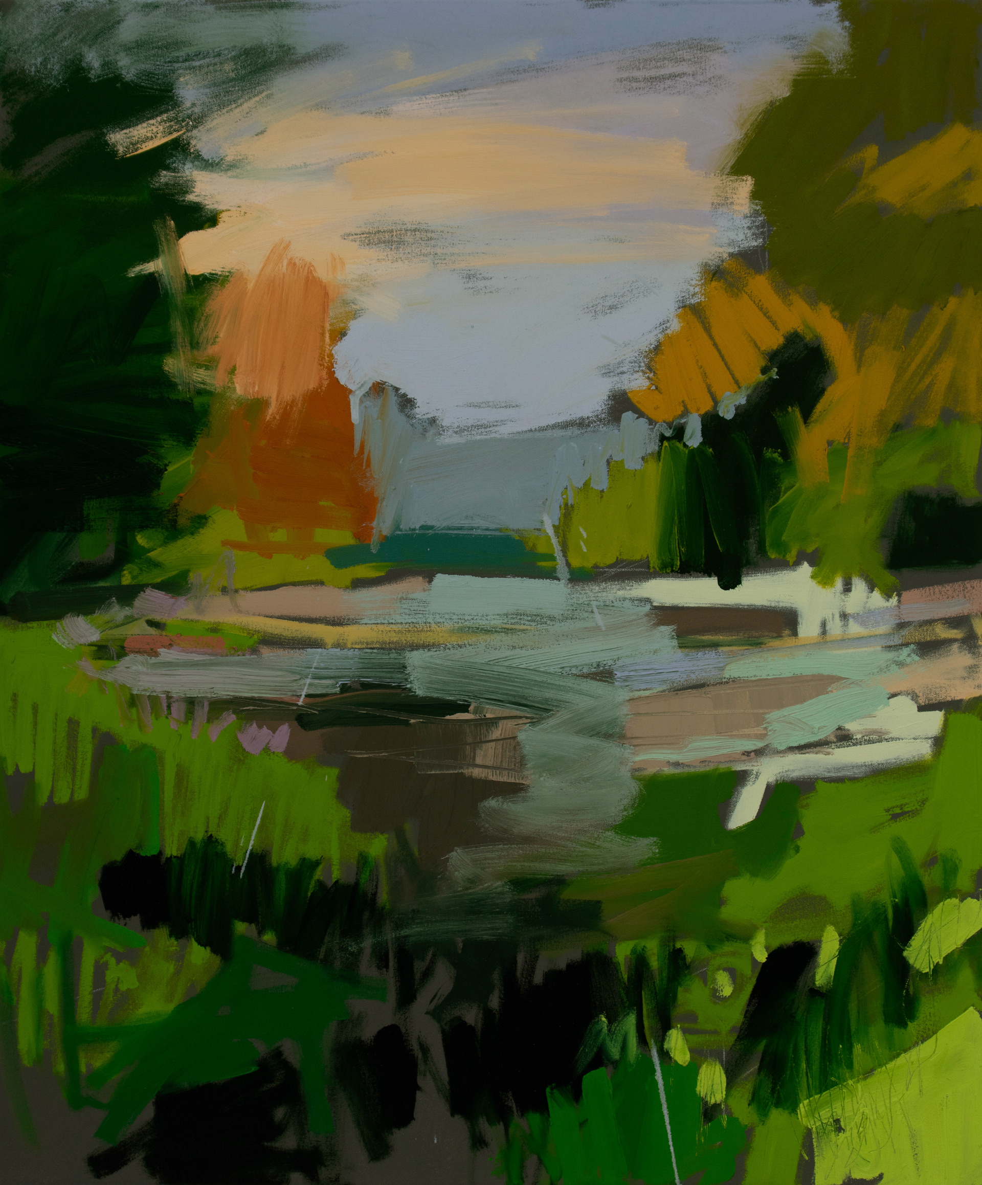 near Dave's, 36" x 48"