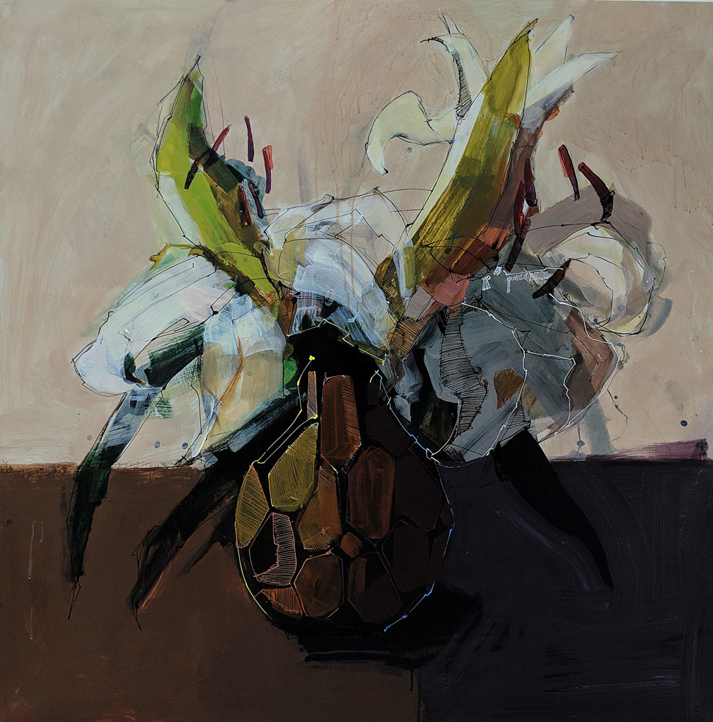 flower piece, 24" x 24"