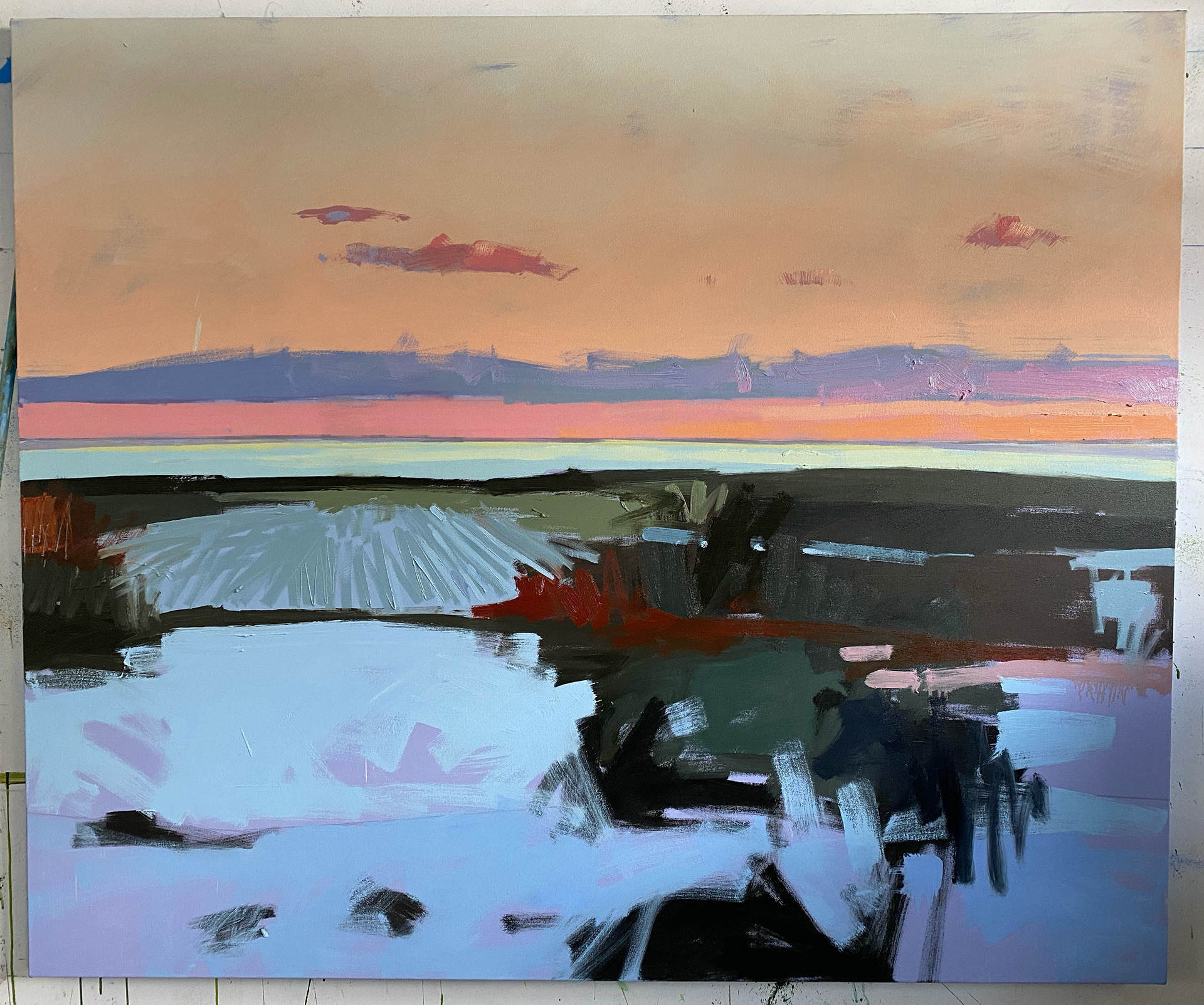 view from a patio, 46" x 58"