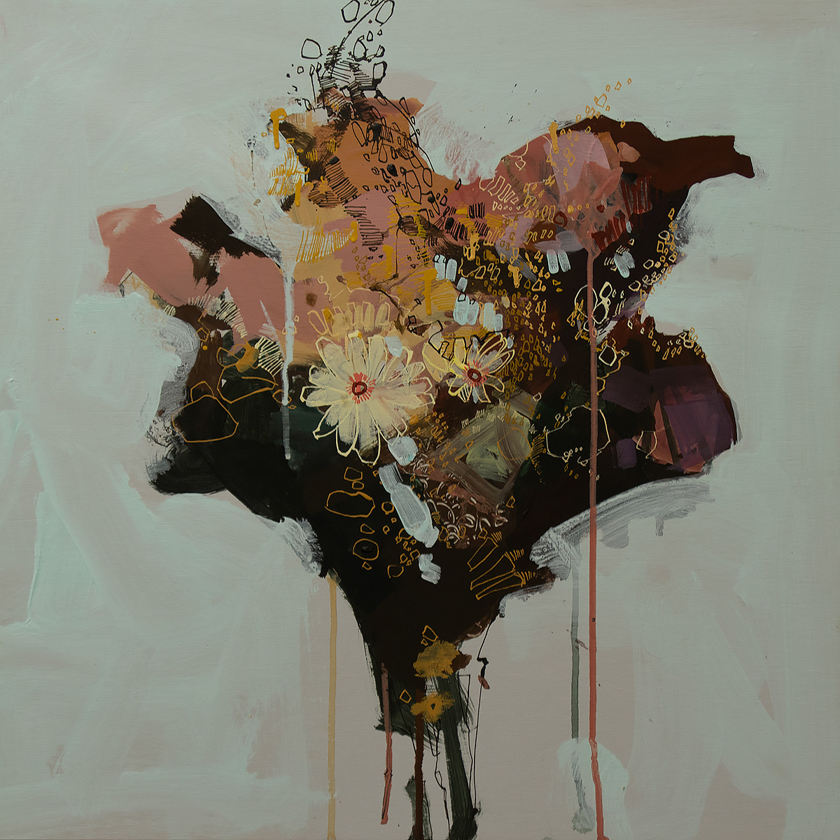 flower piece, 36" x 36"