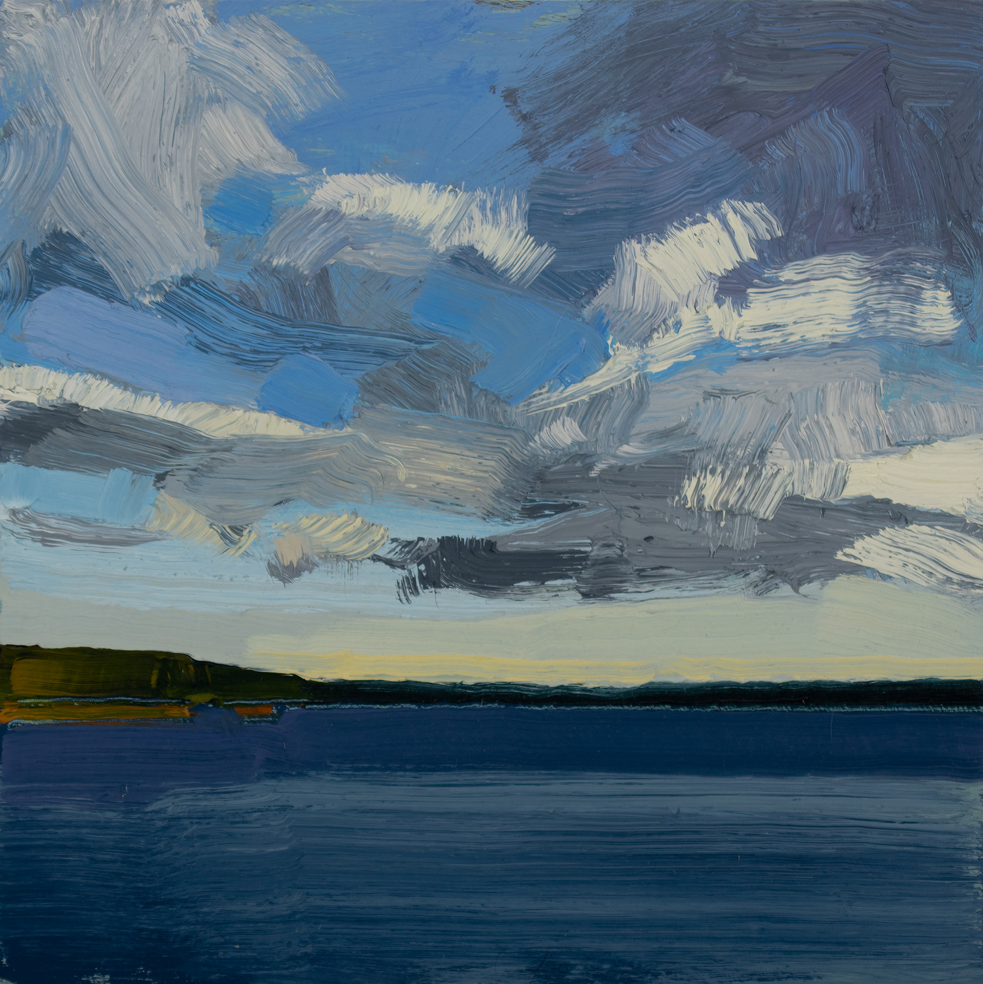 from Dave's dock, 16" x 16"