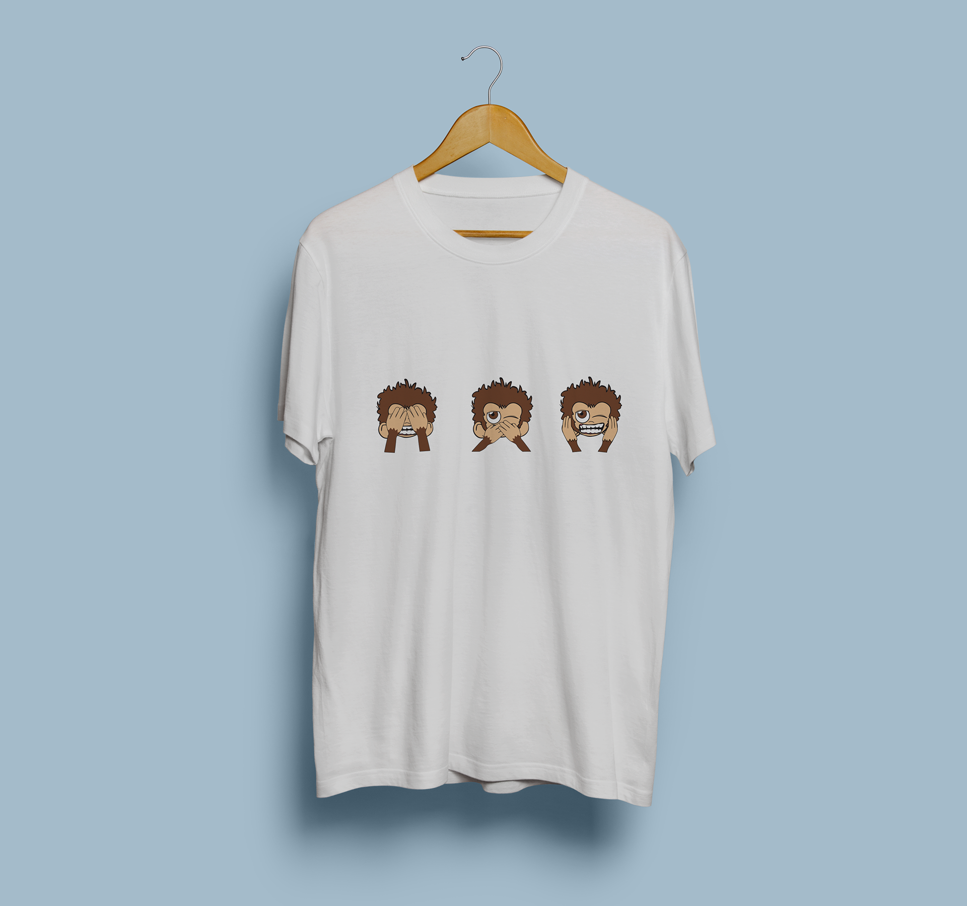 Camiseta criada com base no mascote da Atlética, o Kenny John.