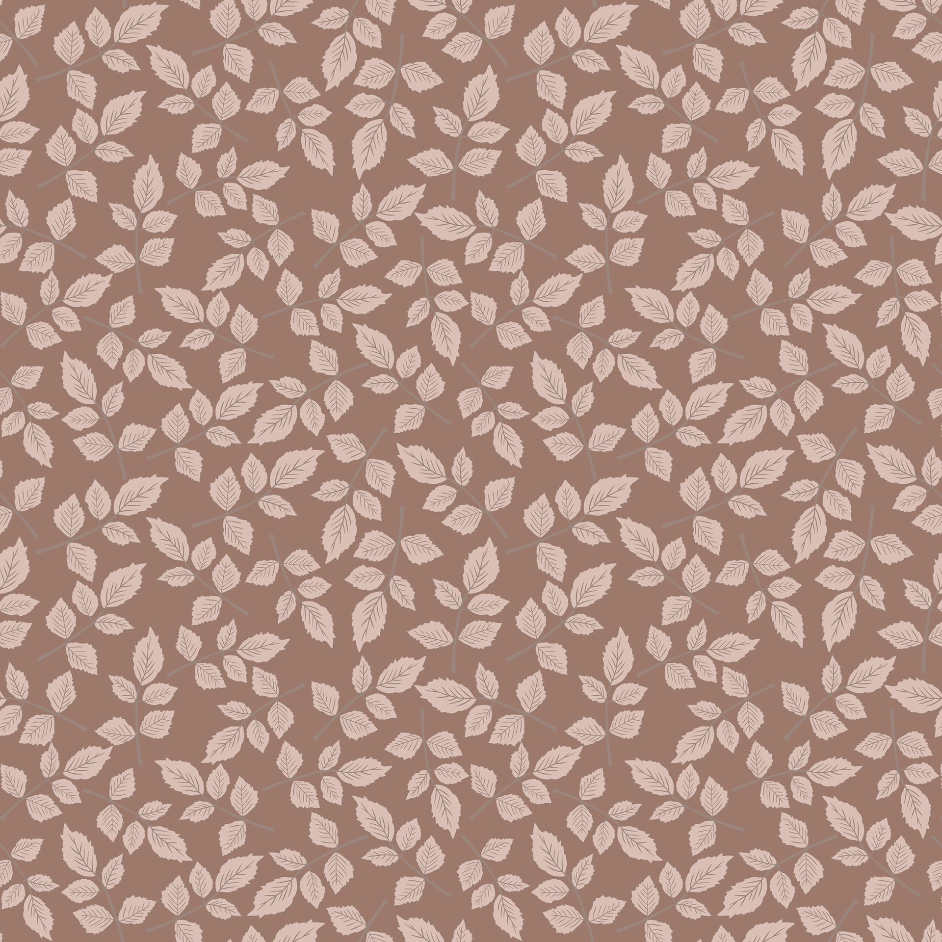 leafy trails / mocha mousse