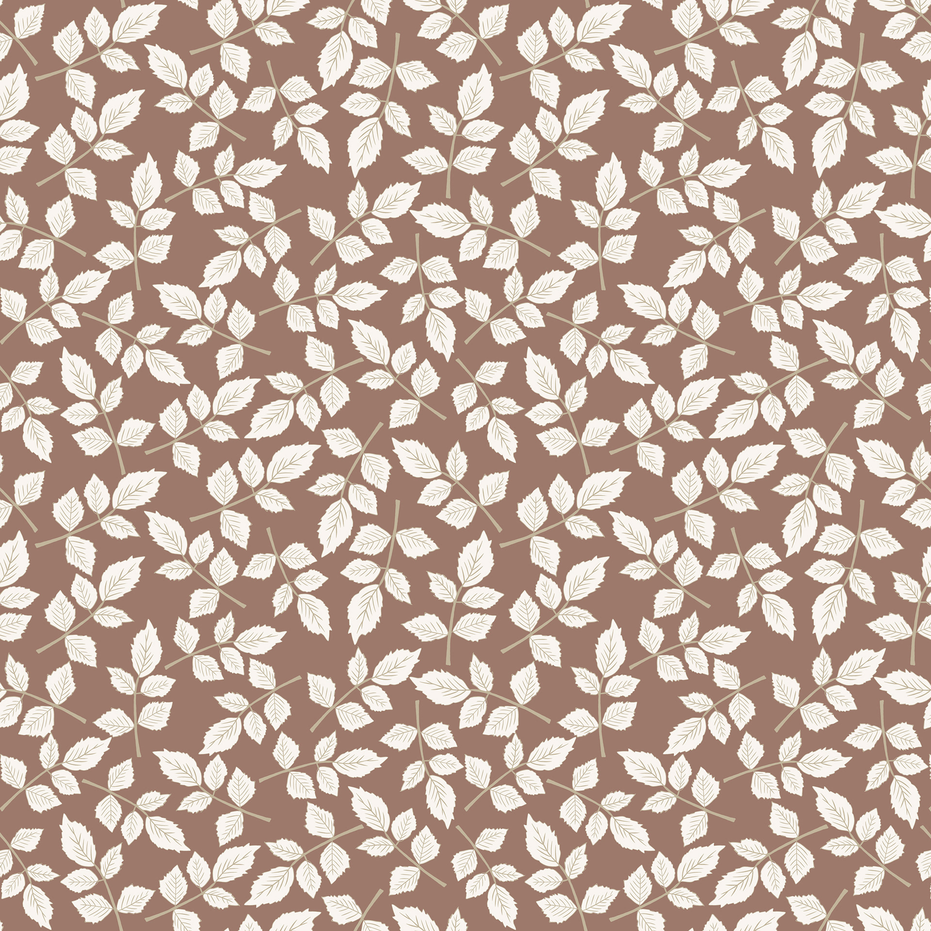leafy trails / mocha mousse