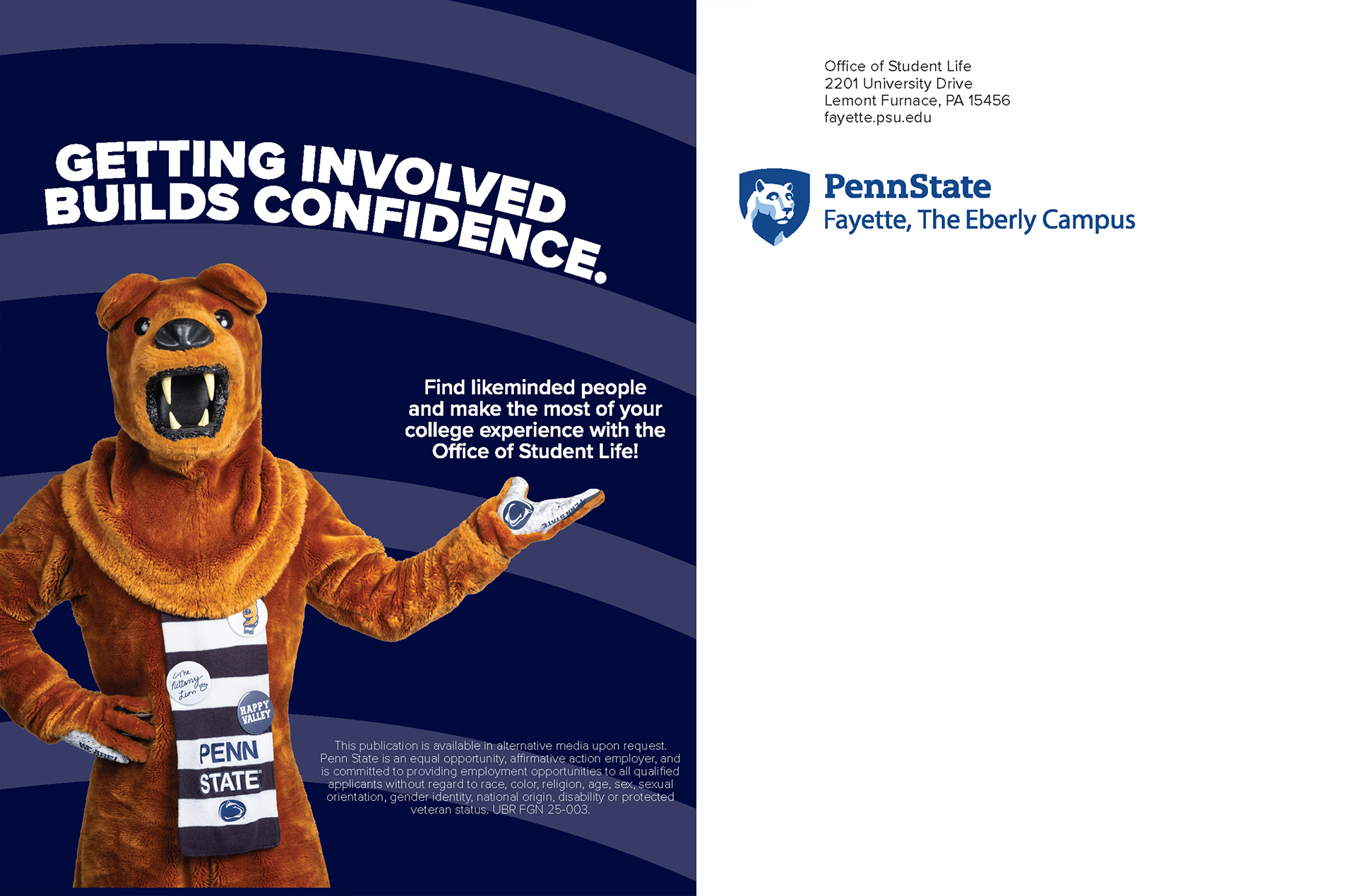 Office of Student Life Postcard, 2025